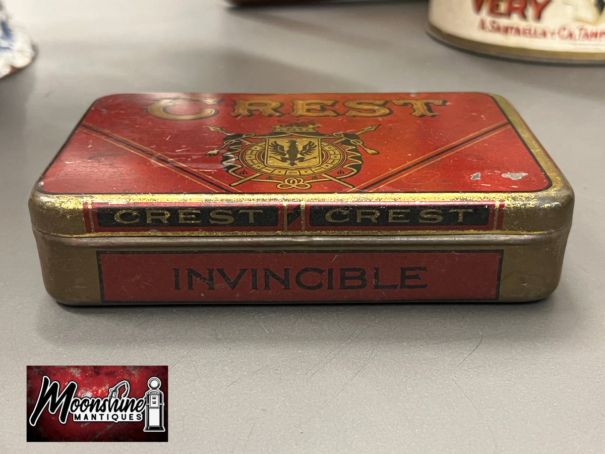 Vtg. CREST Cigar Tin - Free Shipping!