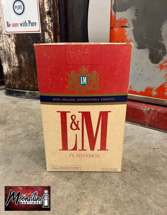 Vtg. L&M Cigarettes Store Display Box - Free Shipping!