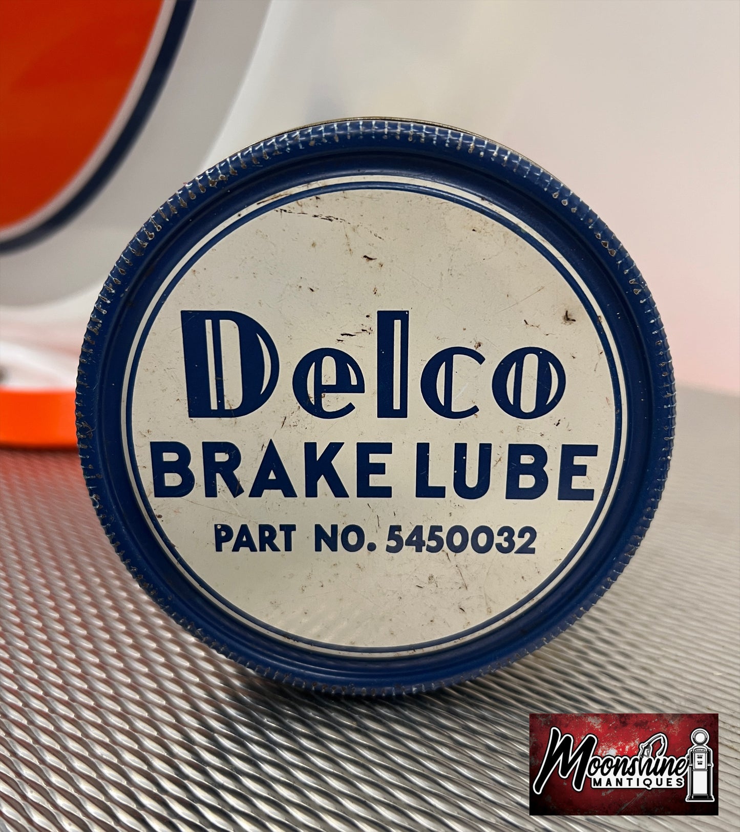 Vtg. General Motors DELCO Brake Lube Can - Gas & Oil - Free Shipping!