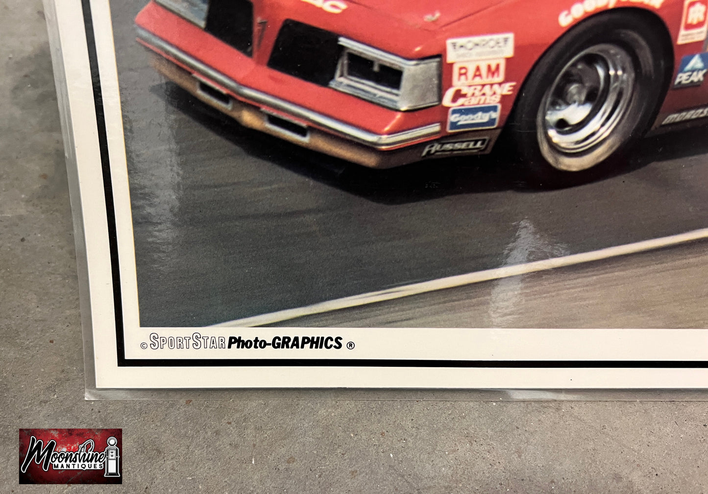 1980’s SportStar Photo Graphics NASCAR Tim Richmond Old Milwaukee Beer Placemat - Free Shipping!
