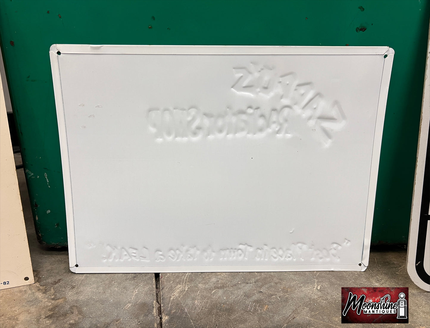 Vtg . SAPPO'S Radiator Shop Sign - Gas & Oil - Free Shipping!