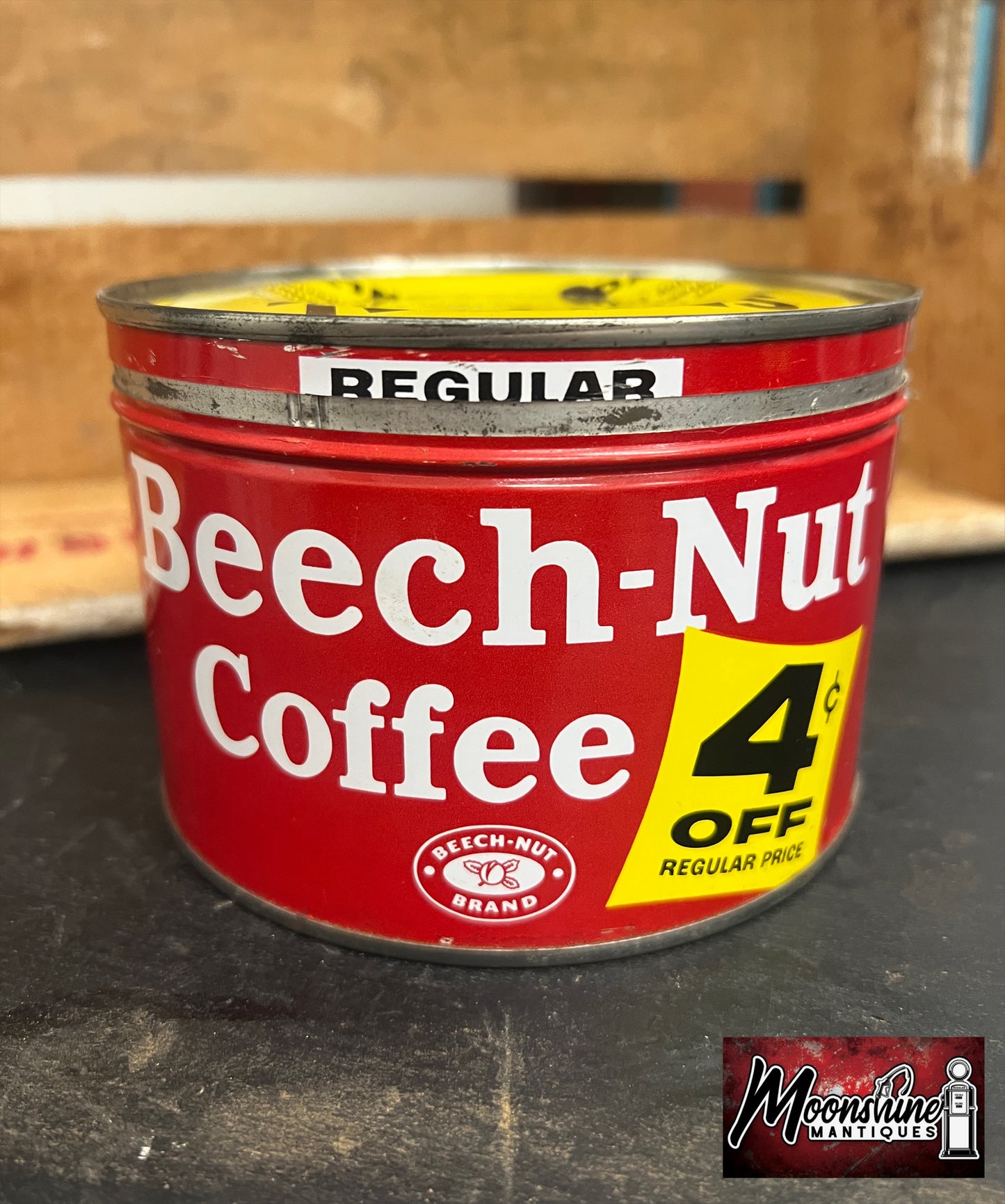 Vtg. BEECH-NUT COFFEE Tin Can - Free Shipping!