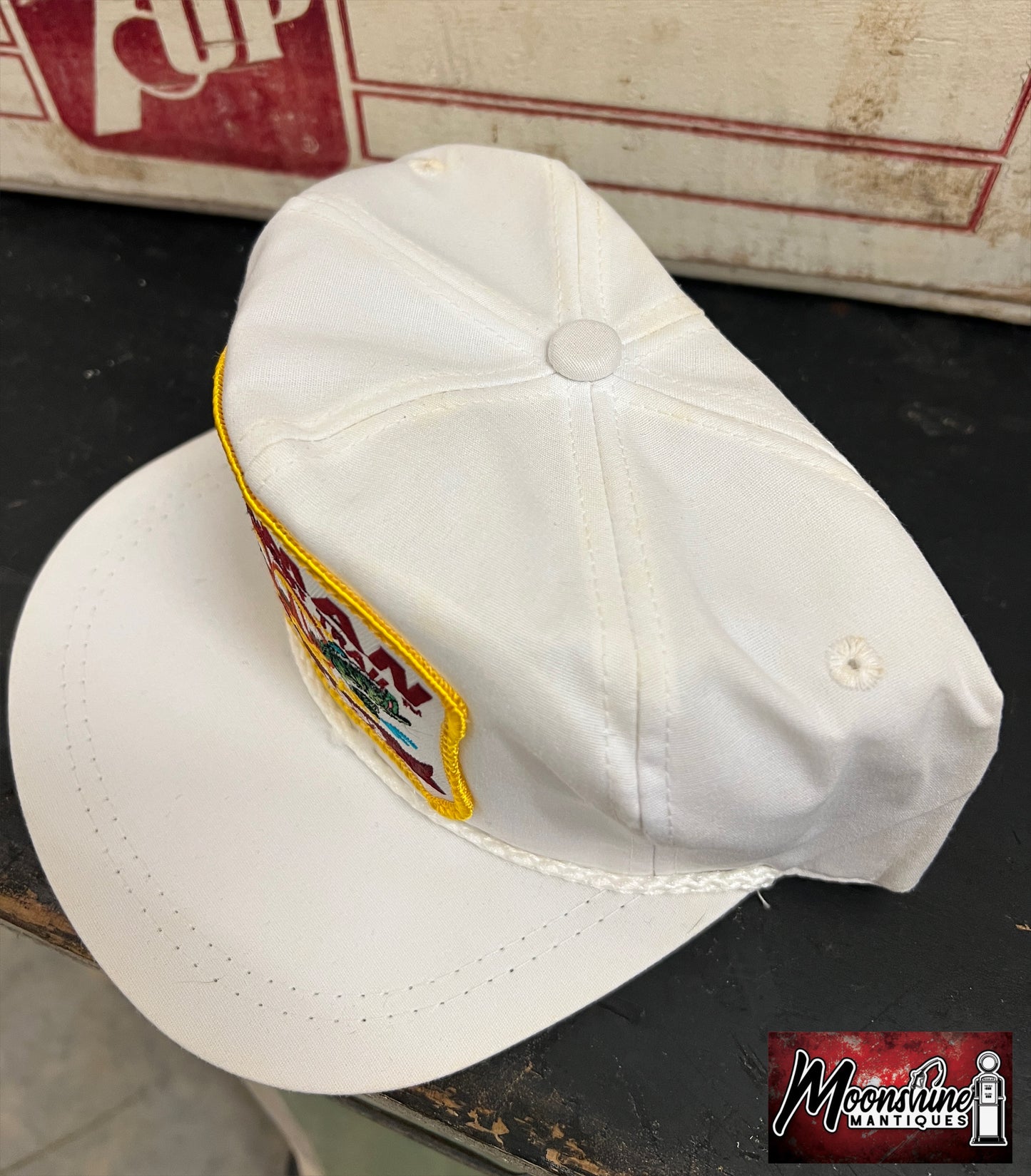 Vtg. Red Man Tournament Trail 10th Anniversary 1983-1993 Bass Fishing Hat - Free Shipping!