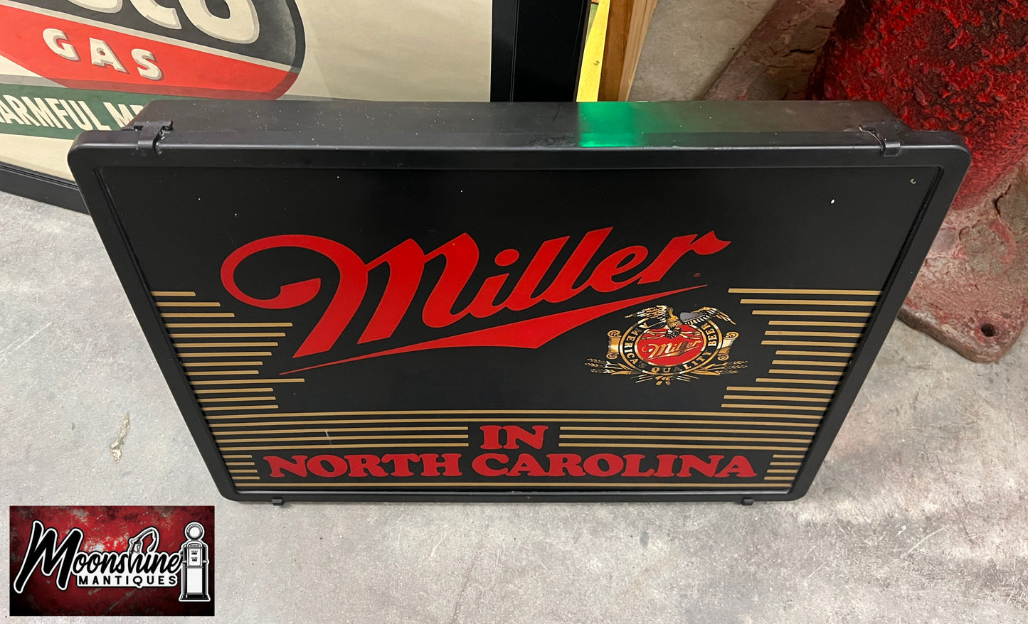 RARE!!! - Miller Lighted Beer Sign - Made The American Way In North Carolina - Free Shipping!
