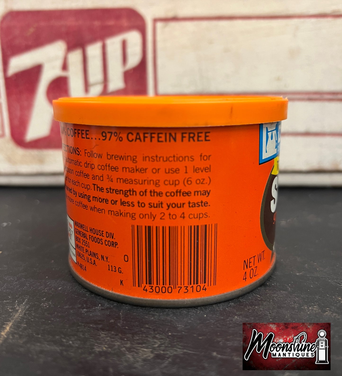 Vtg. SANKA COFFEE Trial Size Tin Can - Full / Unopened - Free Shipping!