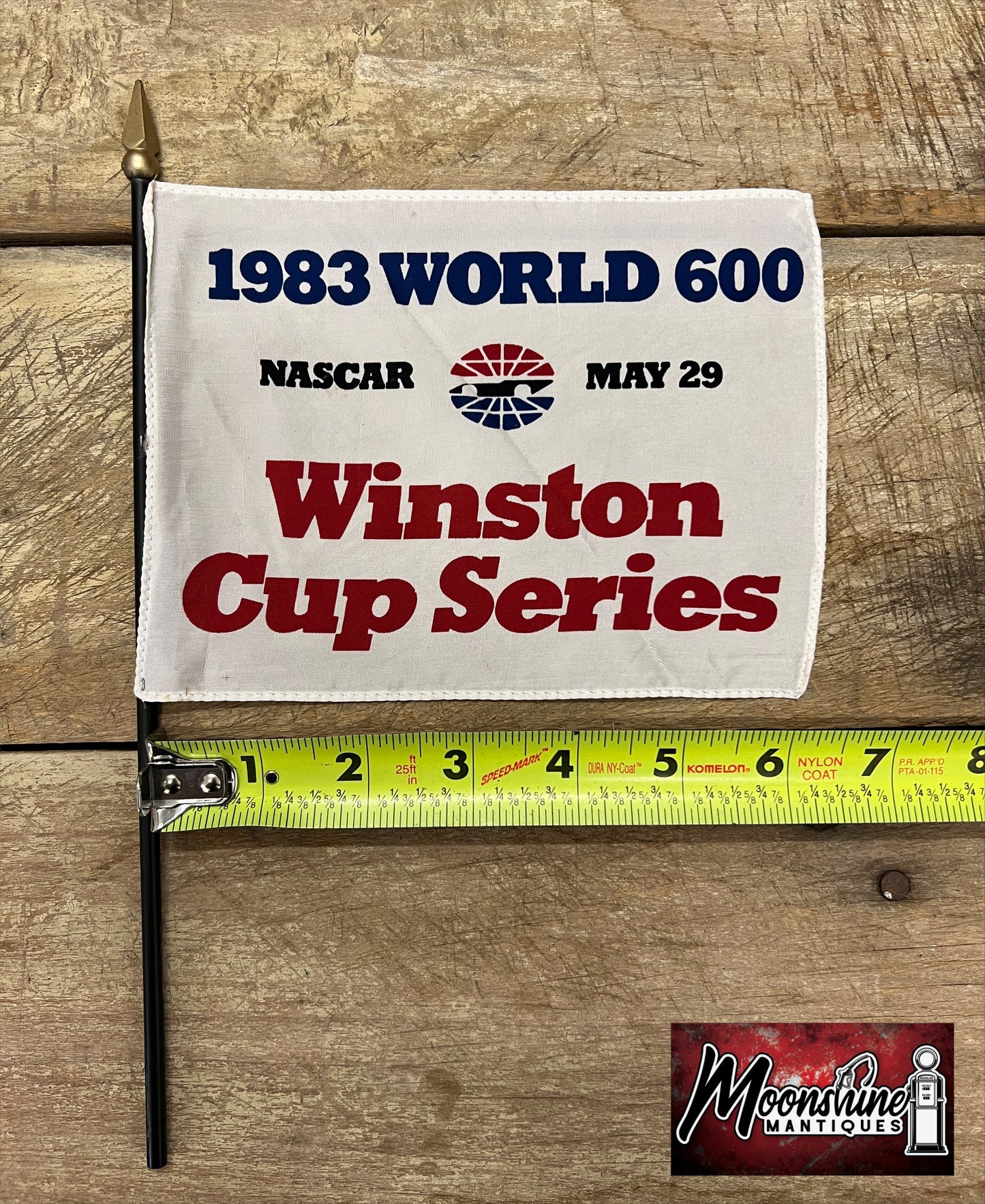 1983 WORLD 600 NASCAR Winston Cup Series Race Flag - Charlotte Motor Speedway - Free Shipping!