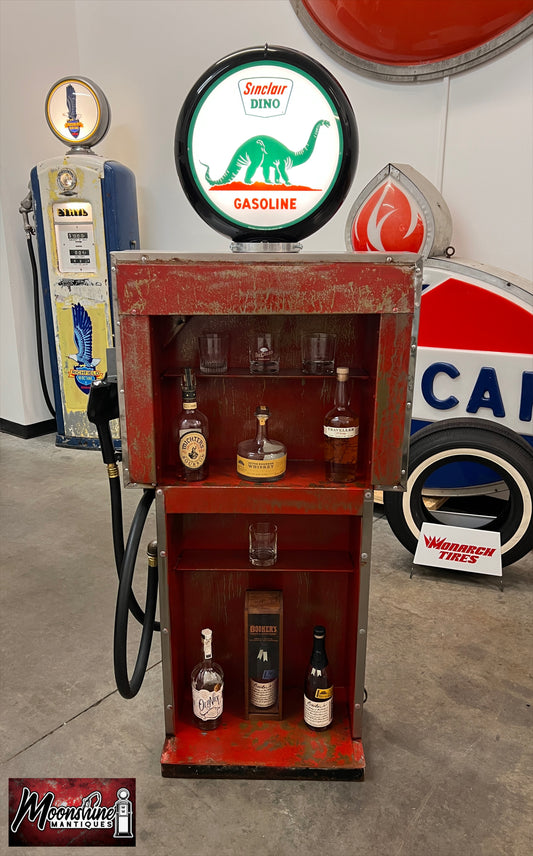 Rustoration 1960’s SINCLAIR Gilbarco Gas Pump w/ Shelves - Mancave Decor - Free Shipping!