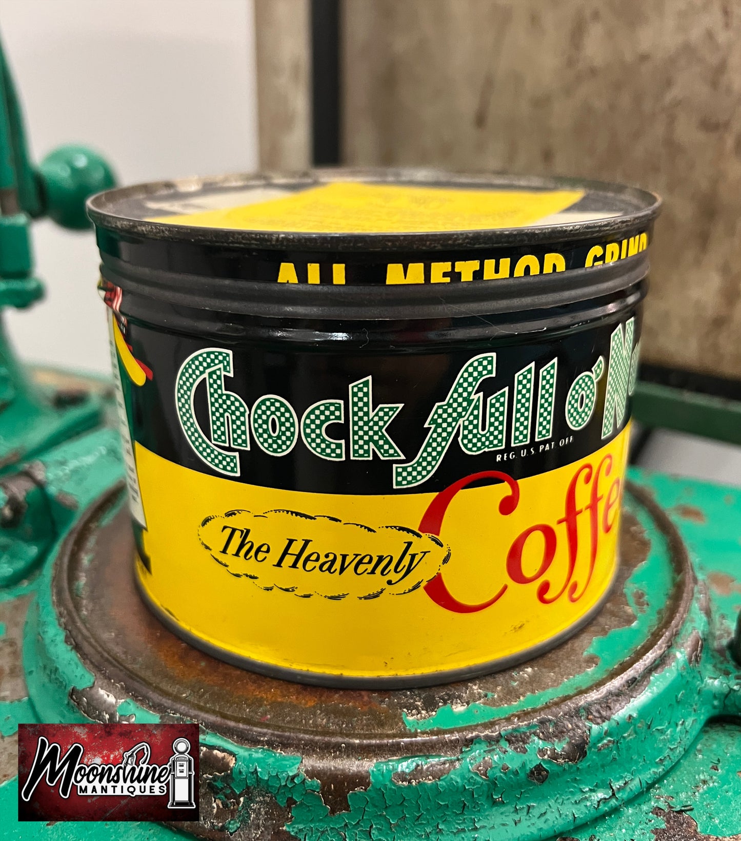 Vtg. Chock full o' Nuts Coffee Tin Can - Free Shipping!
