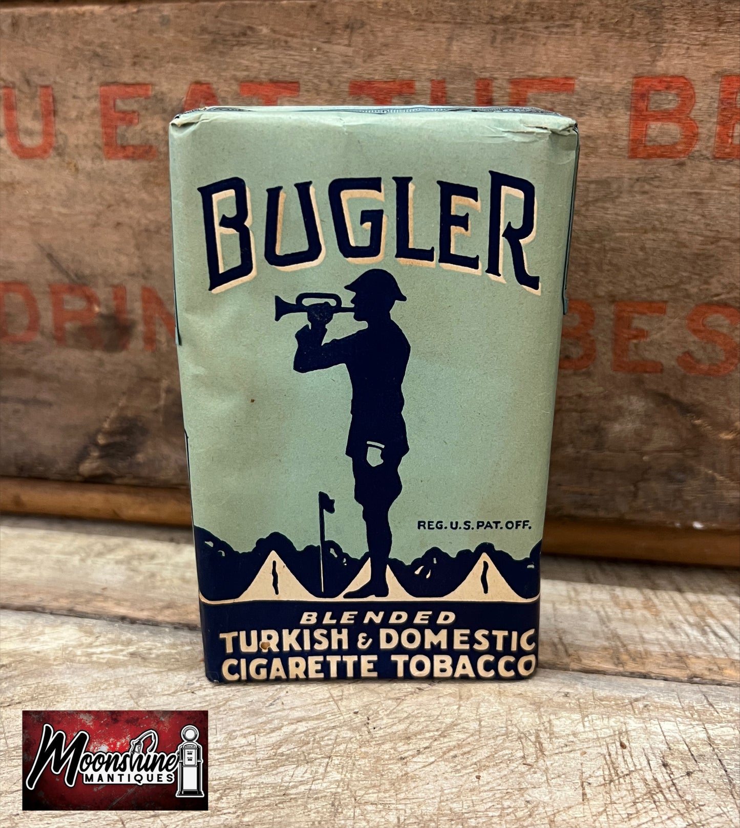 Vtg. BUGLER Cigarette Tobacco Pack - Free Shipping!