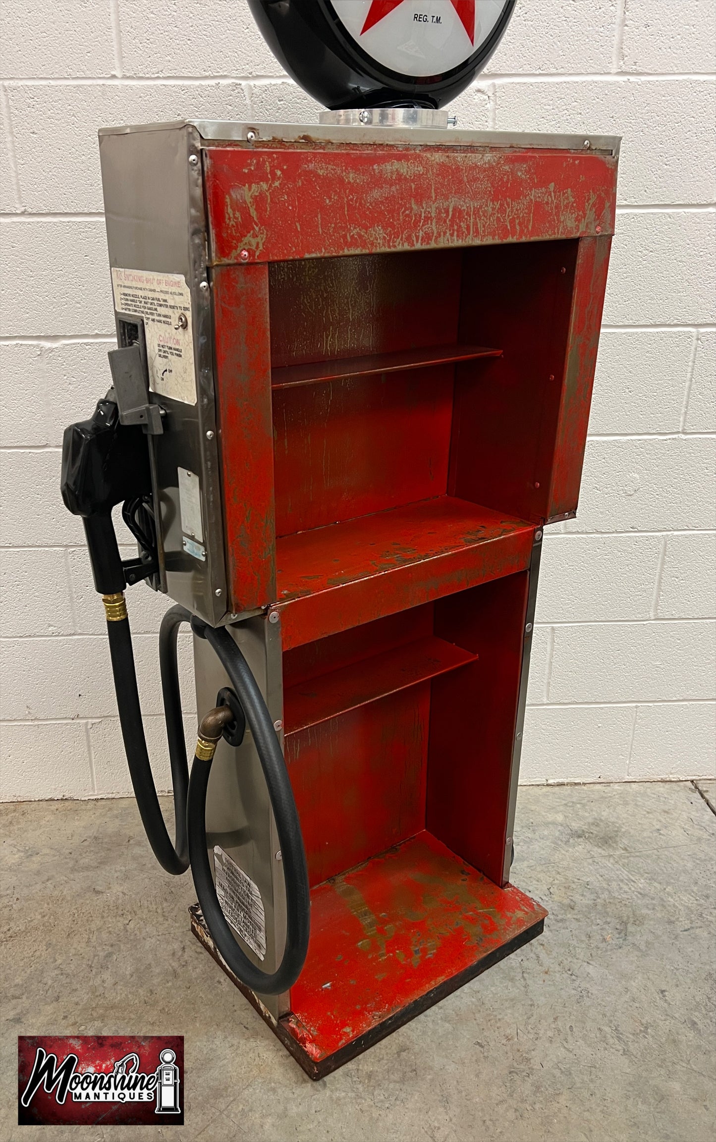 Rustoration 1960’s TEXACO Gilbarco Gas Pump w/ Shelves - Mancave Decor - Free Shipping!
