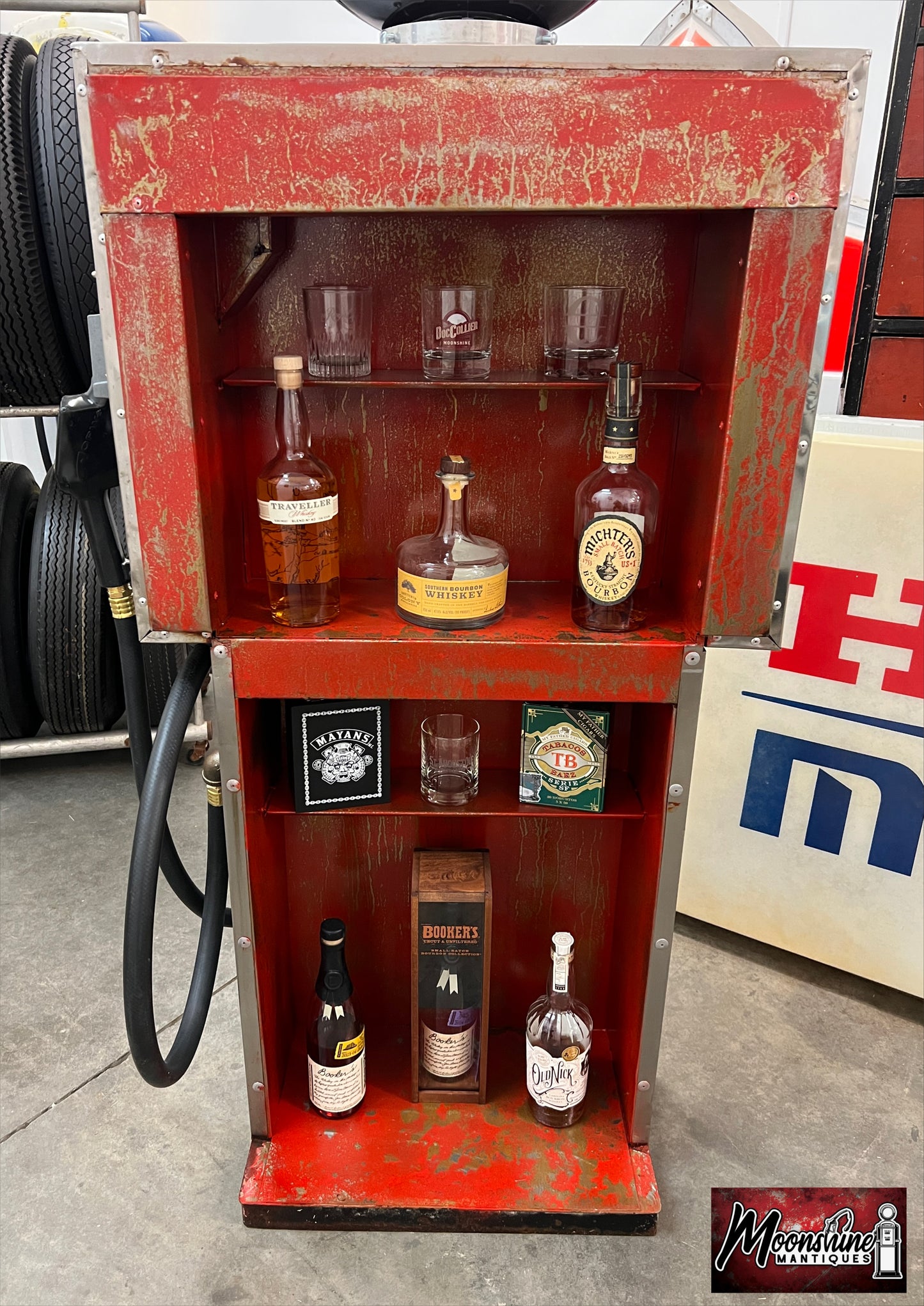 Rustoration 1960’s PHILLIPS 66 Gilbarco Gas Pump w/ Shelves - Mancave Decor - Free Shipping!