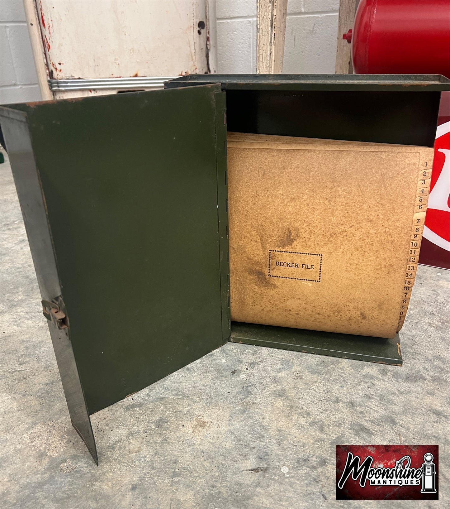 Vtg. SHELL Shellubrication Service File Box - Gas & Oil - Free Shipping!