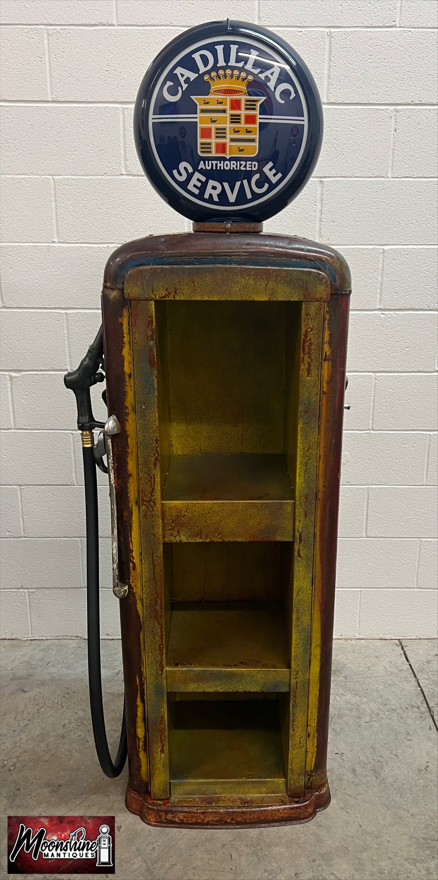 Rustoration 1940’s CADILLAC Gilbarco Gas Pump w/ Shelves - Mancave Decor - Free Shipping!