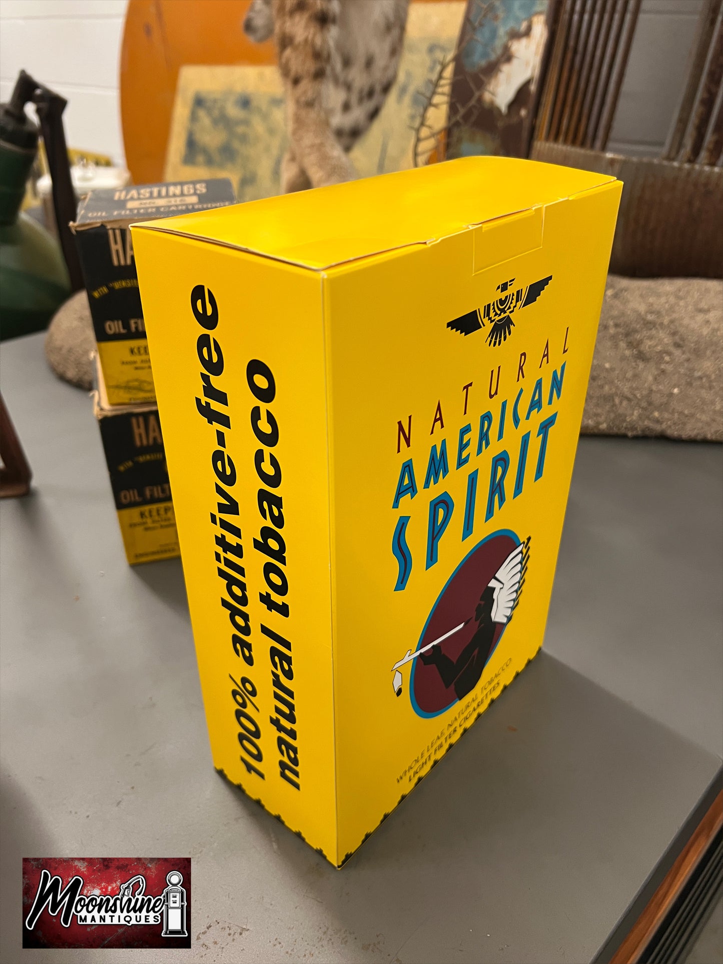 Natural American Spirit Tobacco Cardboard Cigarette Box Store Display / Sign - Free Shipping!