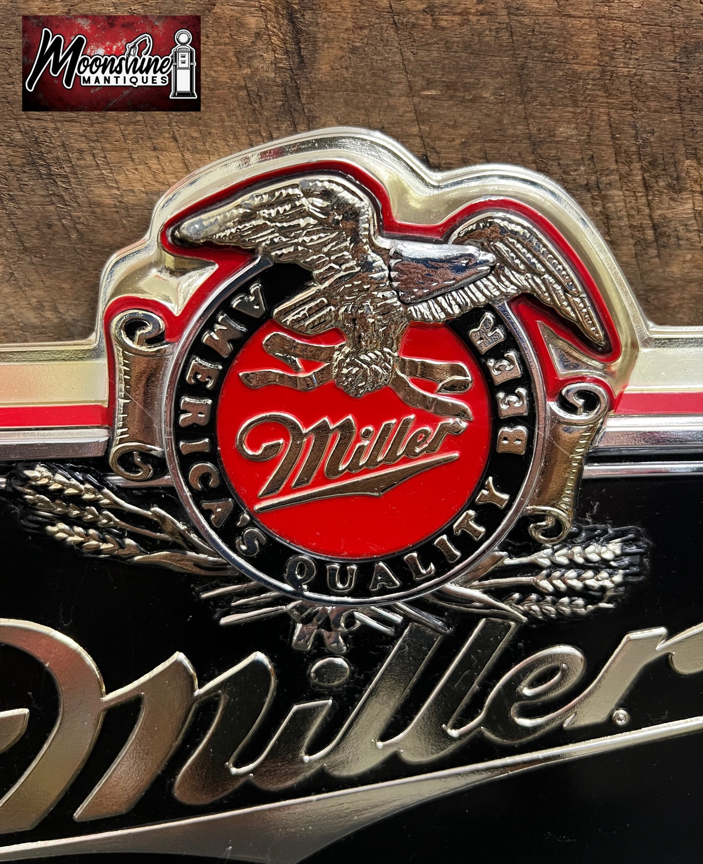 Vtg. MILLER High Life Genuine Draft Beer Sign - Free Shipping!