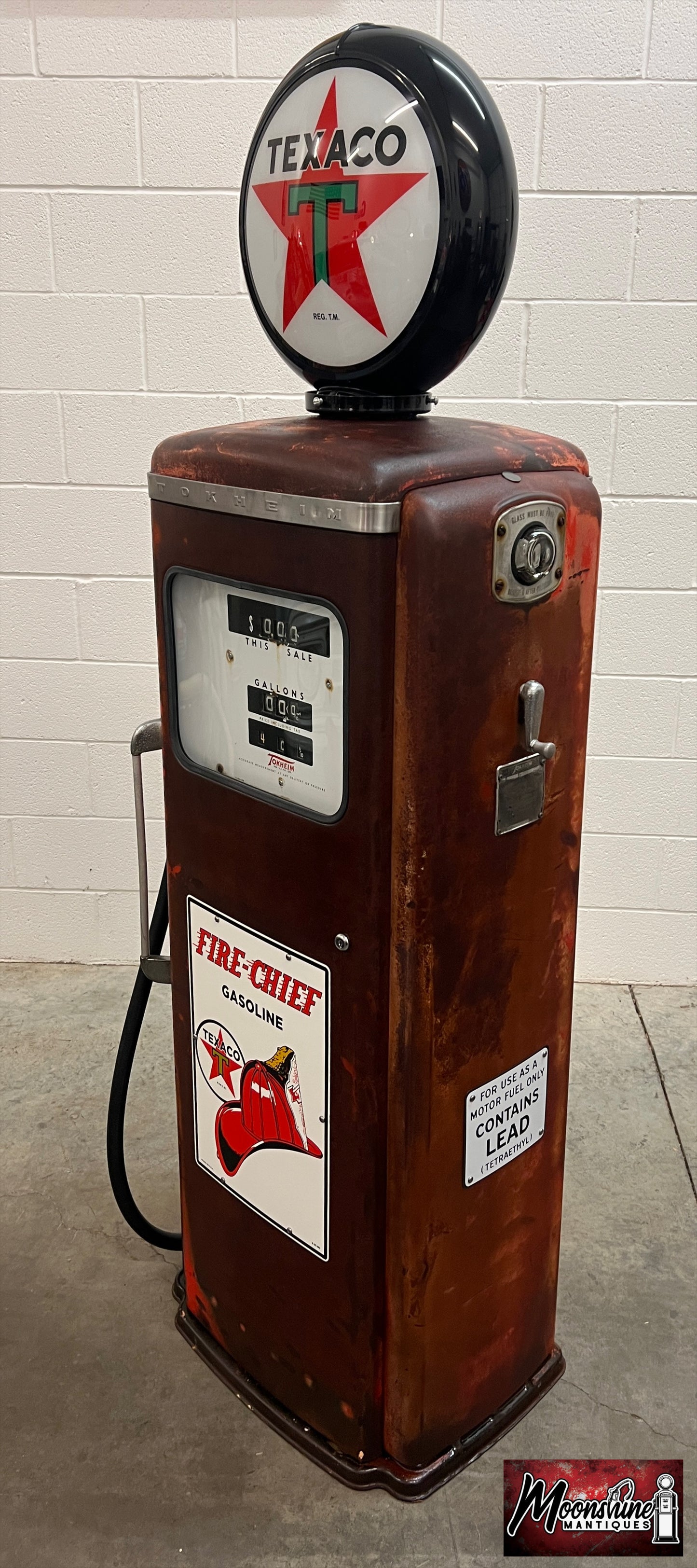 Rustoration 1950’s TEXACO Fire Chief Tokheim 300 Gas Pump - Shipping Available!