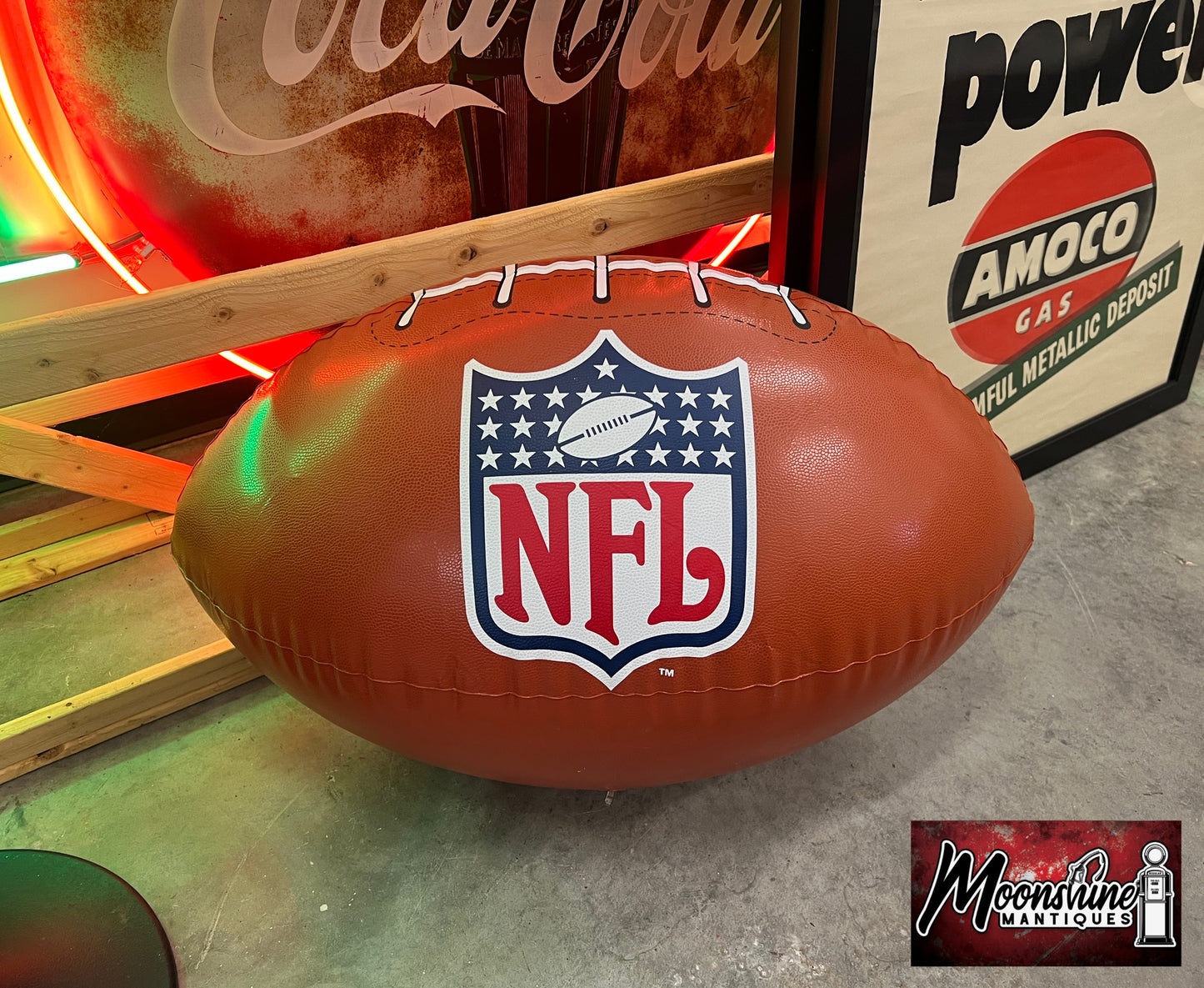 Vtg. MILLER LITE Beer 24" Inflatable NFL Football - Free Shipping!