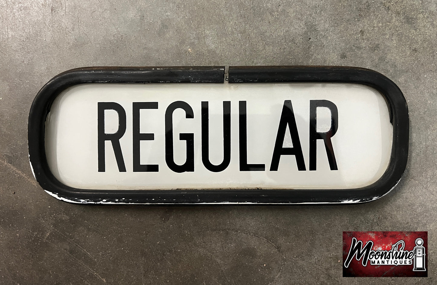 Original REGULAR Gas Pump Ad Glass - Fits Tokheim 39 & 300 - Free Shipping!