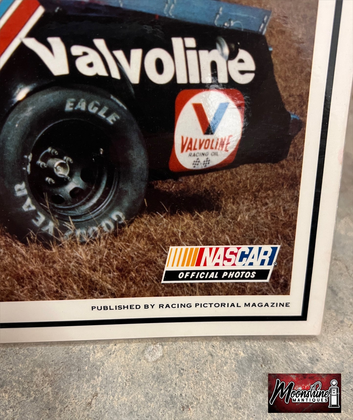 1980’s SportStar Photo Graphics NASCAR Cale Yarborough Valvoline Poster / Placemat - Free Shipping!