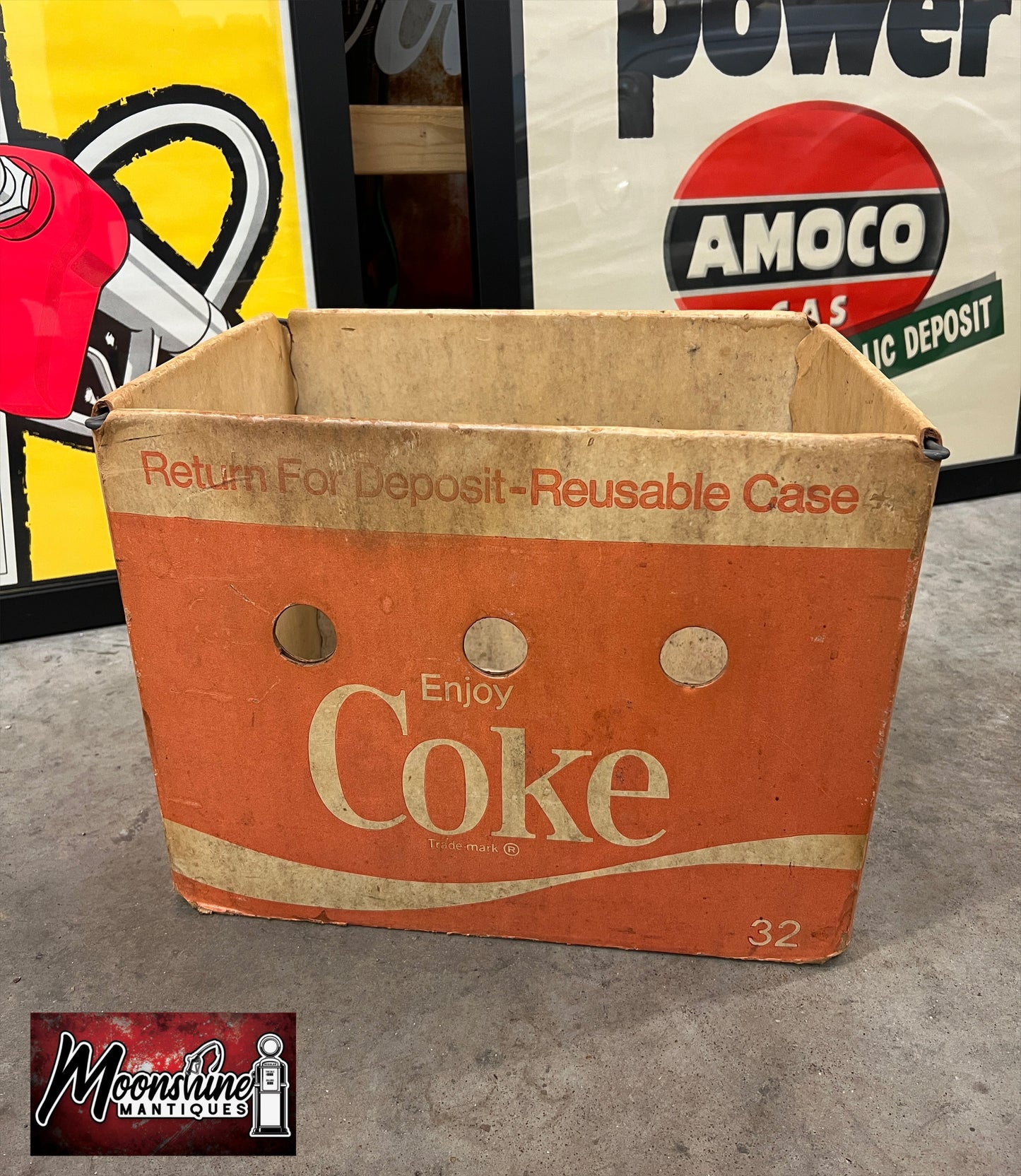 Vtg. 1970's Coca Cola / Coke Soda Bottle Carrier Box - Free Shipping!