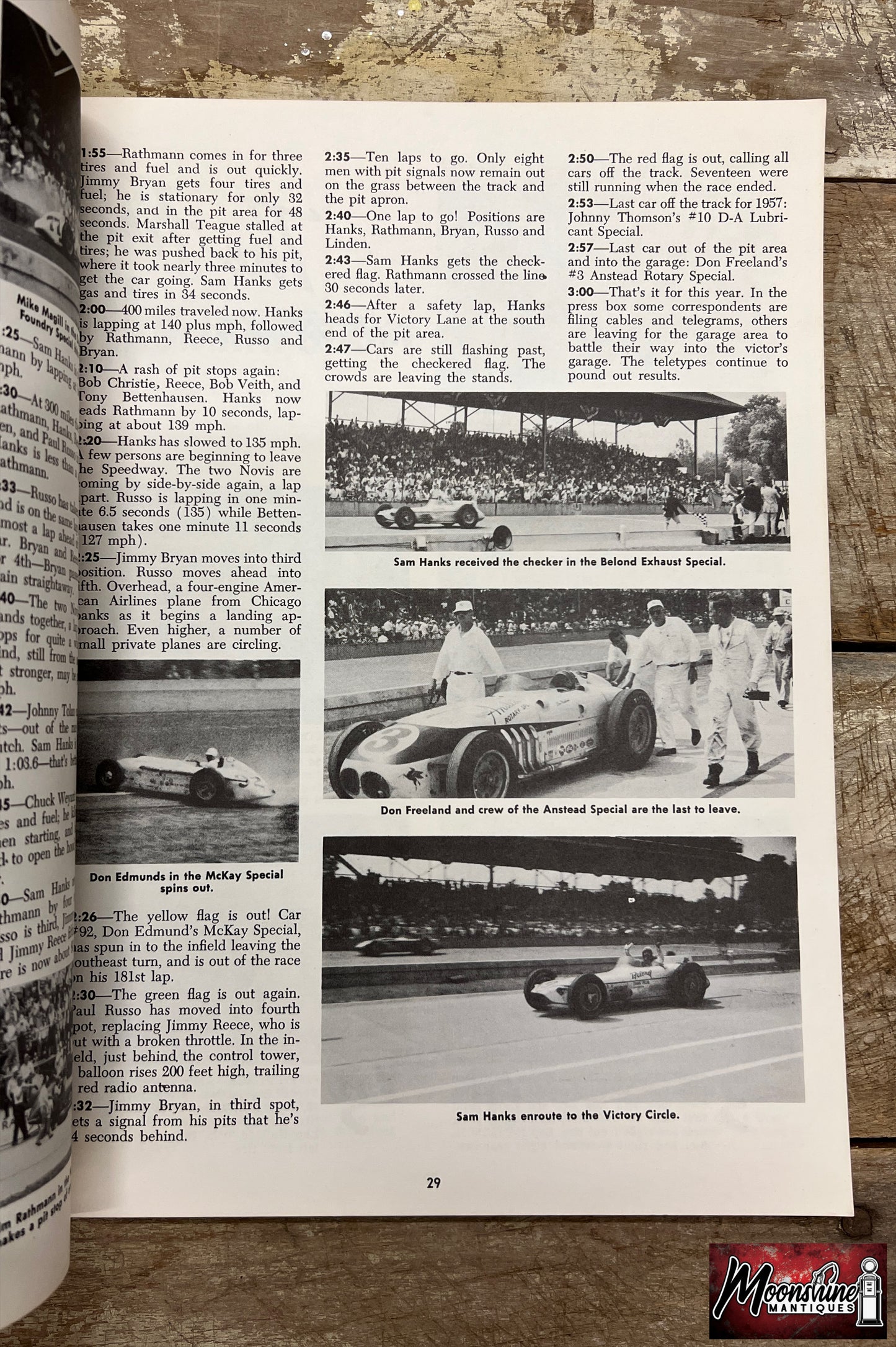 Floyd Clymer's 1957 Indianapolis 500 Race Yearbook - Free Shipping!