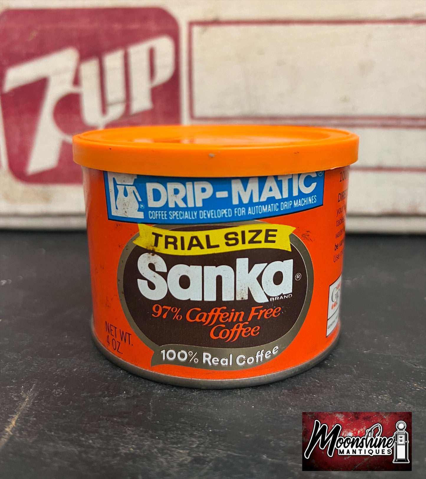 Vtg. SANKA COFFEE Trial Size Tin Can - Full / Unopened - Free Shipping!