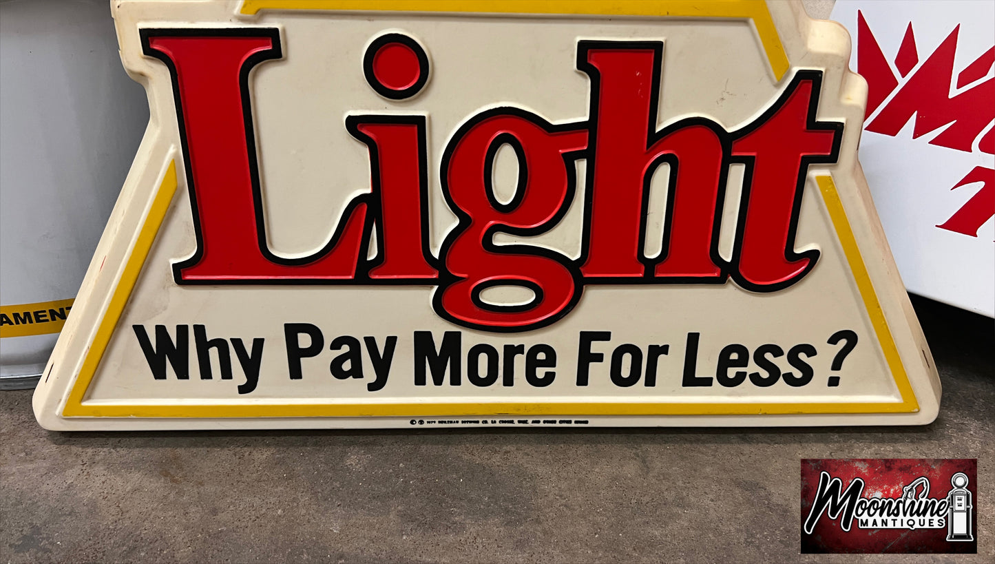 Vtg. 1970's BLATZ BEER Lighted Advertising Bar Sign - Free Shipping!