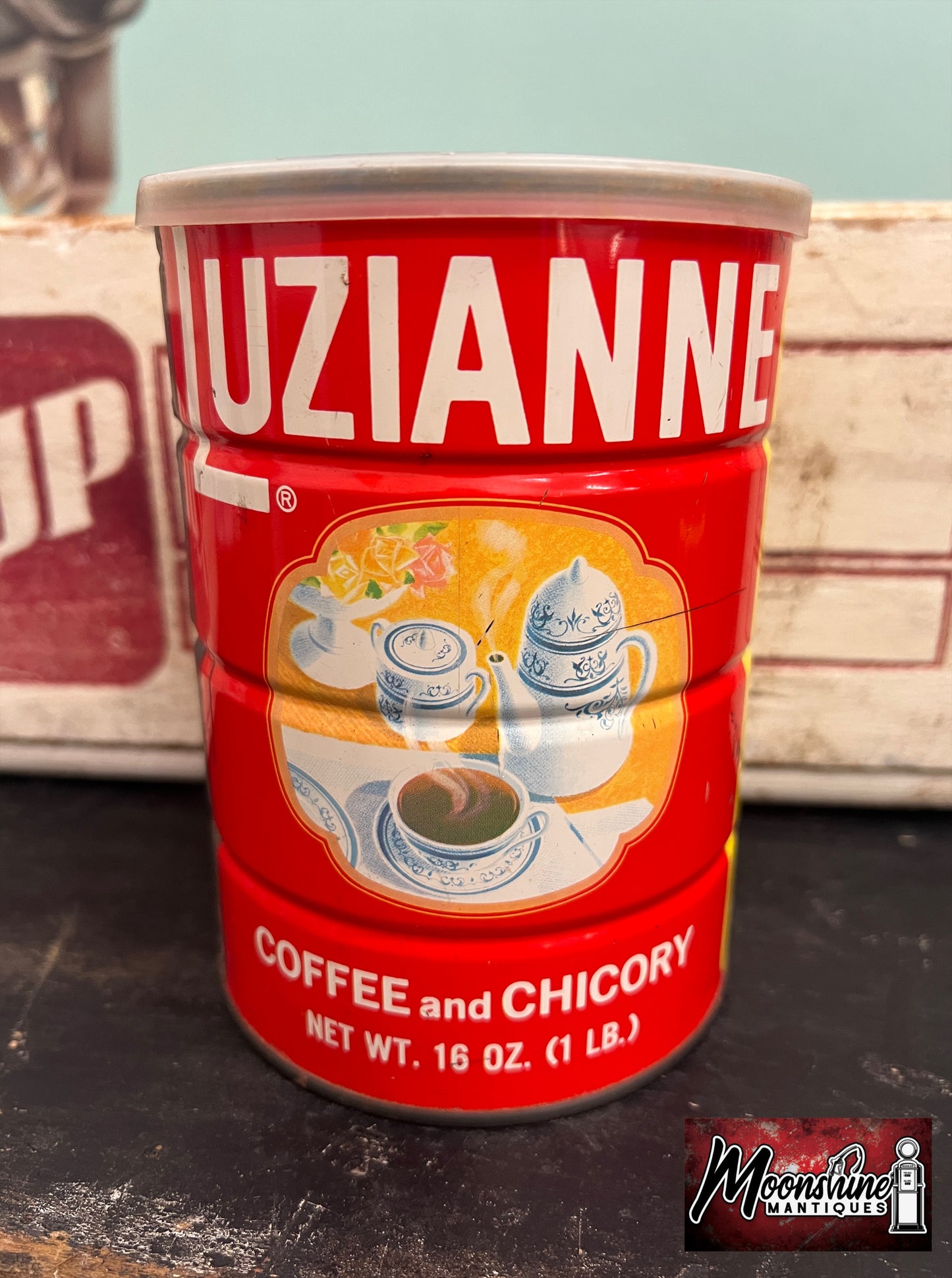 Vtg. LUZIANNE COFFEE Tin Can - Free Shipping!