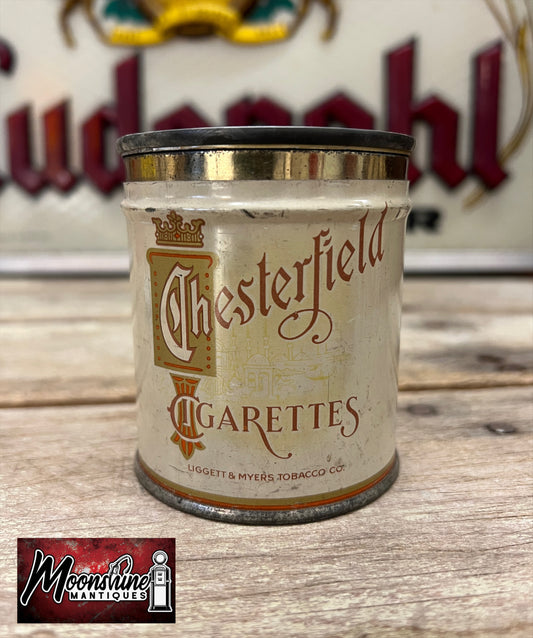 Vtg. 1930's CHESTERFIELD Cigarettes Tin - Free Shipping!