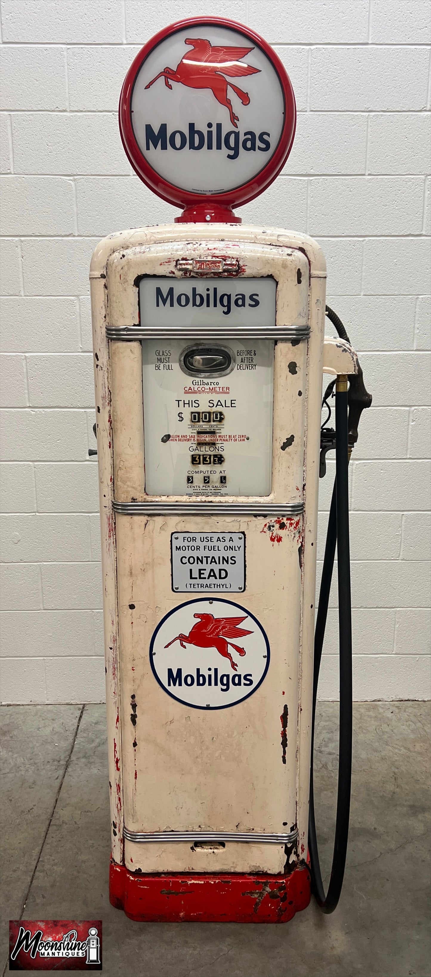 1930’s MOBIL Mobilgas Gilbarco Gas Pump - Rustoration - Shipping Available!