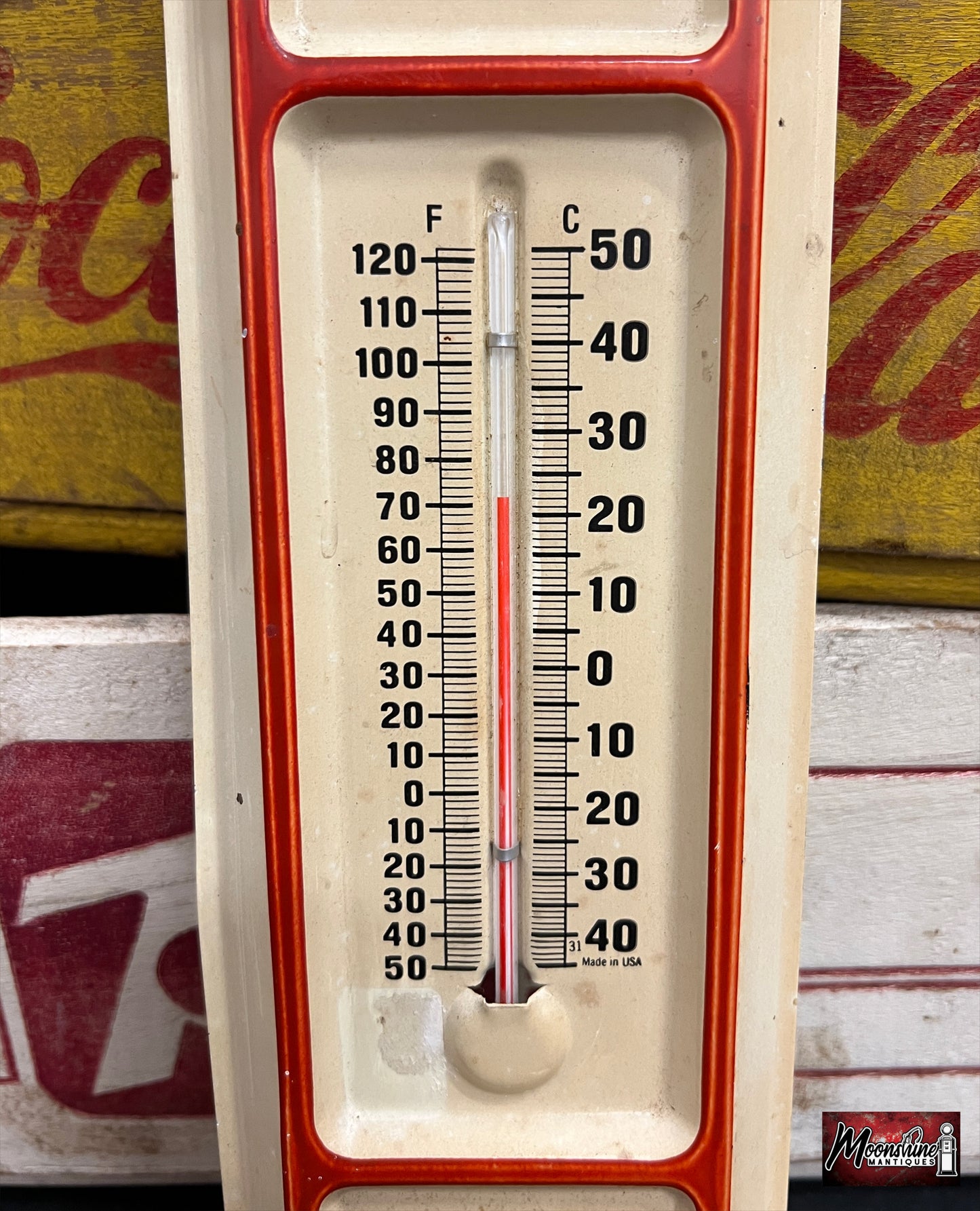 Vtg. MILLER HIGH LIFE Beer Thermometer / Sign - Free Shipping!