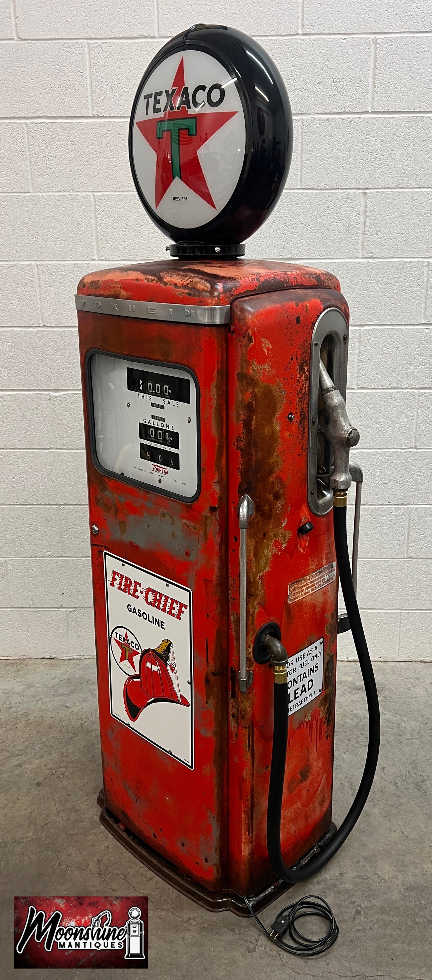 Rustoration 1950’s TEXACO Fire Chief Tokheim 300 Gas Pump - Shipping Available!