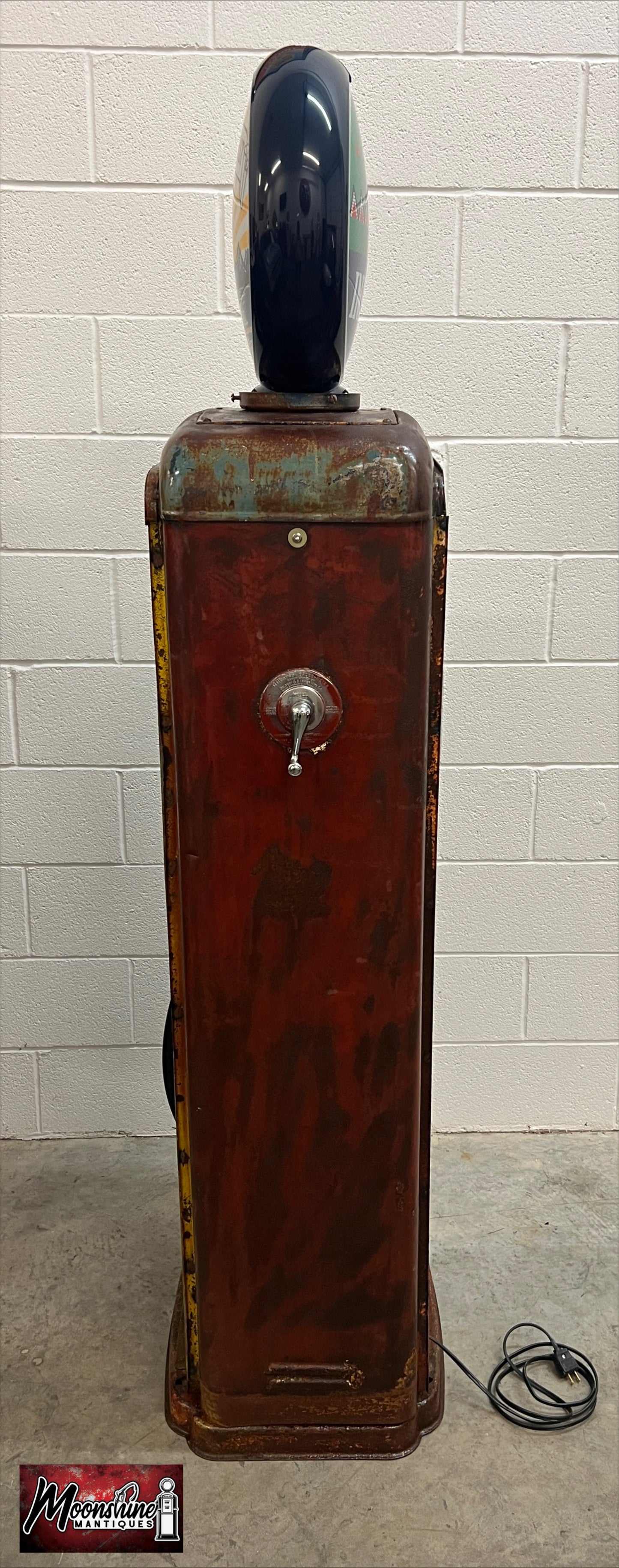 Rustoration 1940’s GOLDEN WEST Gilbarco Gas Pump w/ Shelves - Mancave Decor - Free Shipping