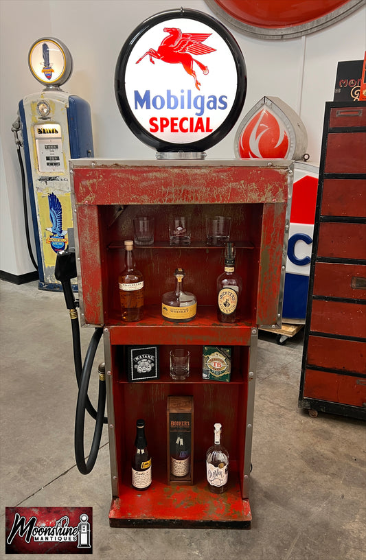 Rustoration 1960’s MOBIL SPECIAL Gilbarco Gas Pump w/ Shelves - Mancave Decor - Free Shipping!
