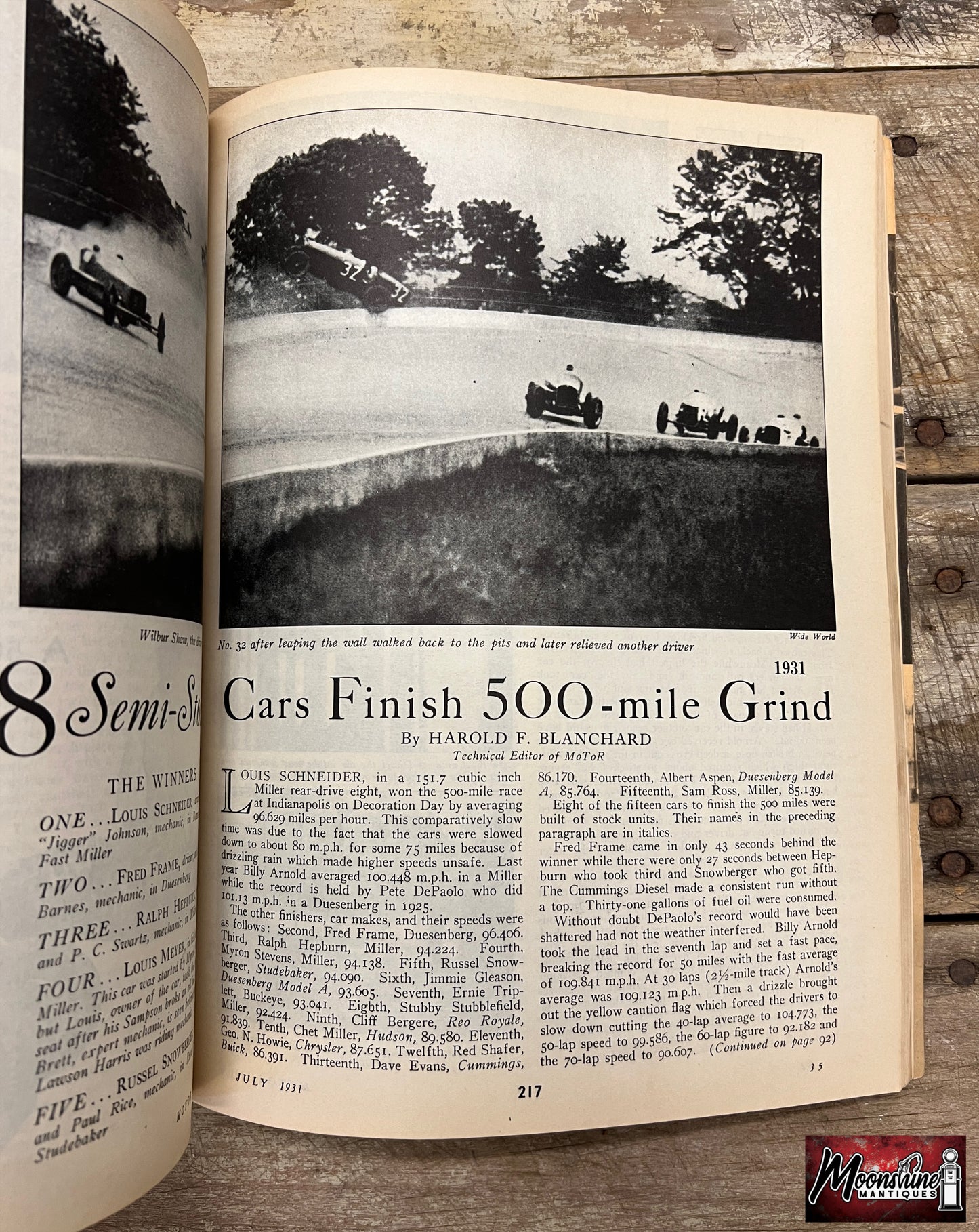 Floyd Clymer's 1946 Indianapolis 500 Race Yearbook - Free Shipping!
