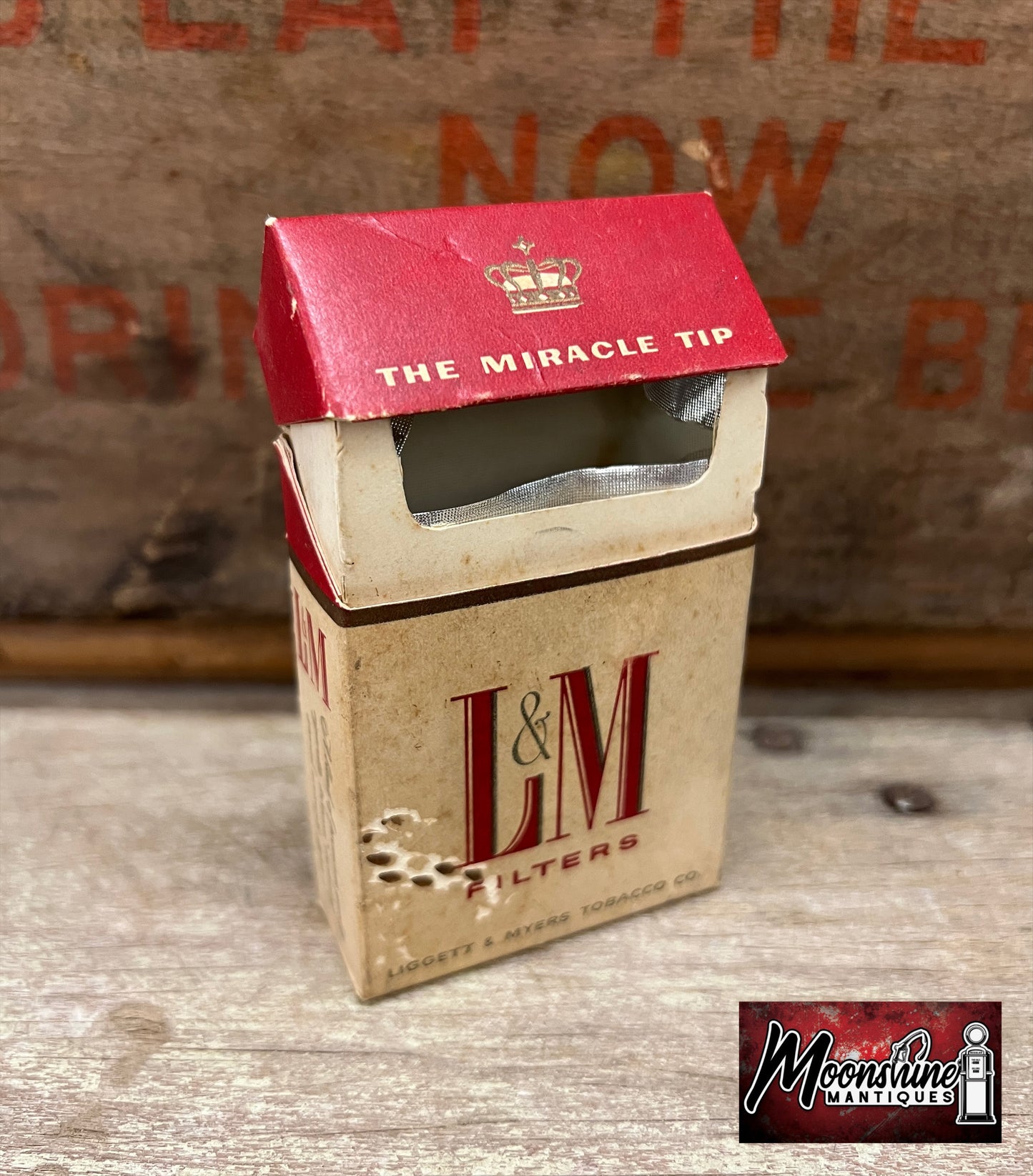 Vtg. L&M Cigarettes Box - Free Shipping!