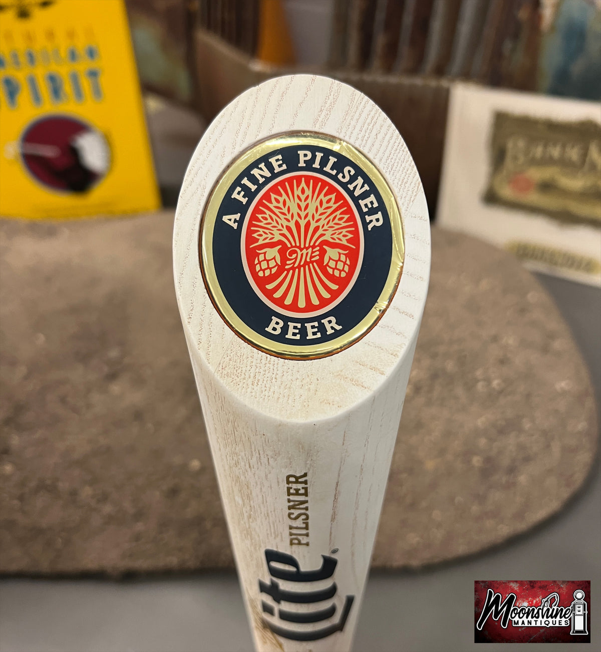 Vtg. MILLER LITE Beer 12" Tap Handle - Free Shipping!