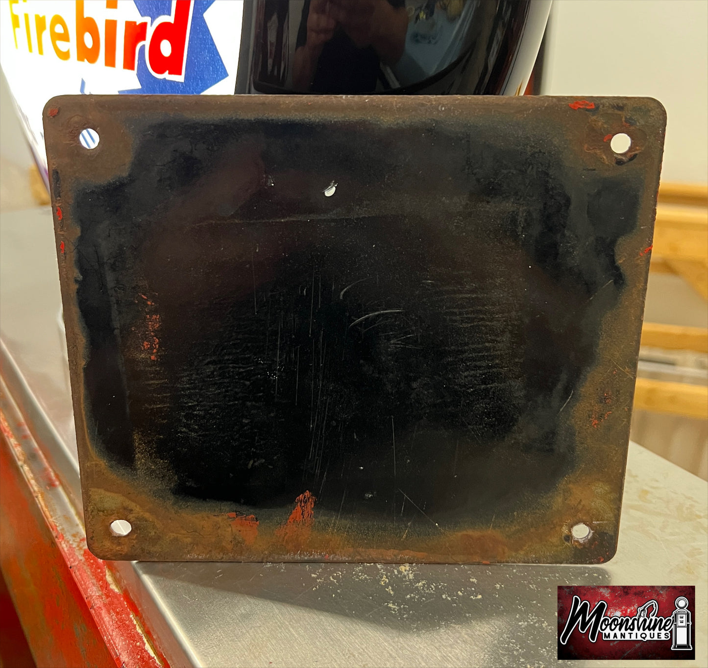 Original 1940's CONTAINS LEAD Porcelain Gas Pump Sign - Gas & Oil - Free Shipping!