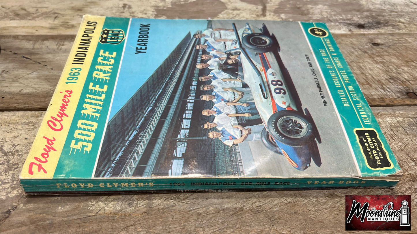 Floyd Clymer's 1963 Indianapolis 500 Race Yearbook - Free Shipping!