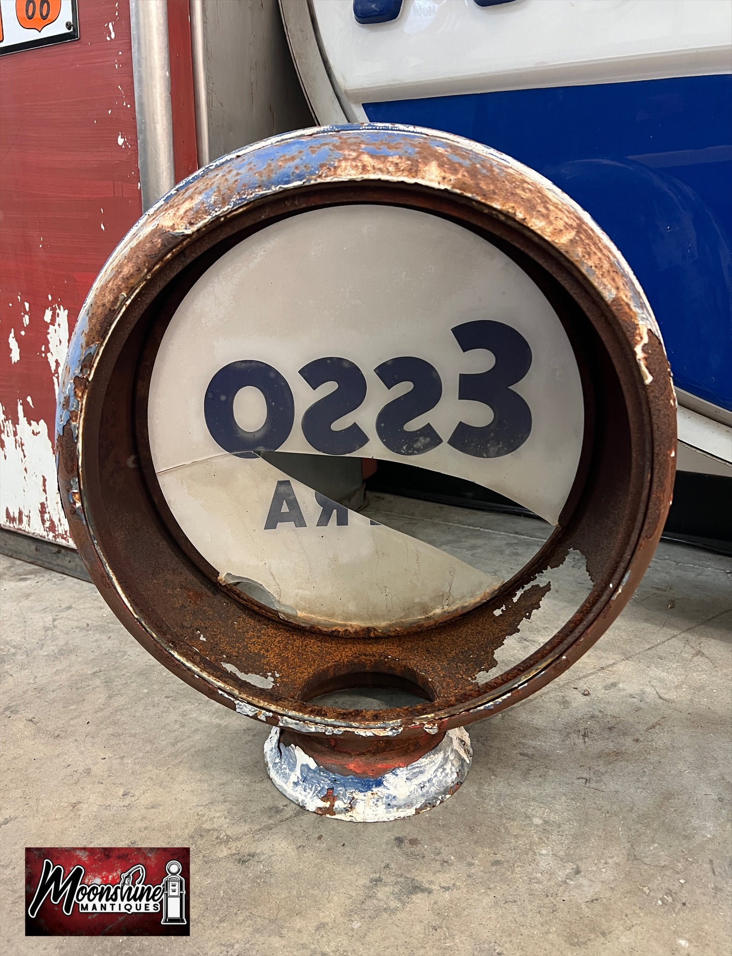 Vtg. Original ESSO EXTRA Gas Pump Globe - Free Shipping!