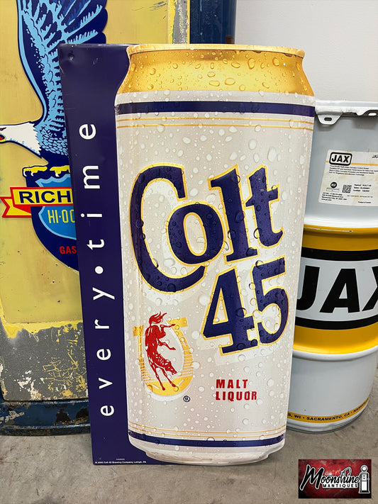 Vtg. COLT 45 Malt Liquor Beer Sign - Free Shipping!