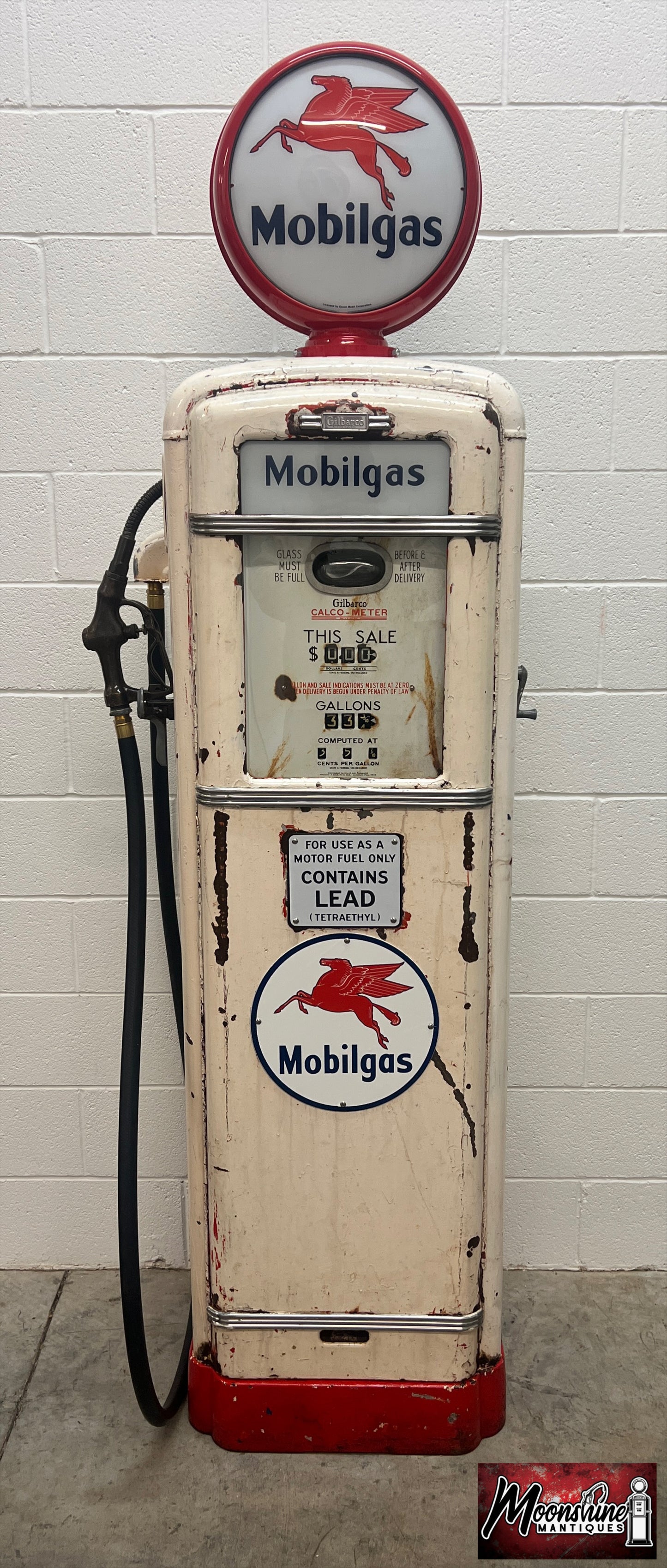 1930’s MOBIL Mobilgas Gilbarco Gas Pump - Rustoration - Shipping Available!