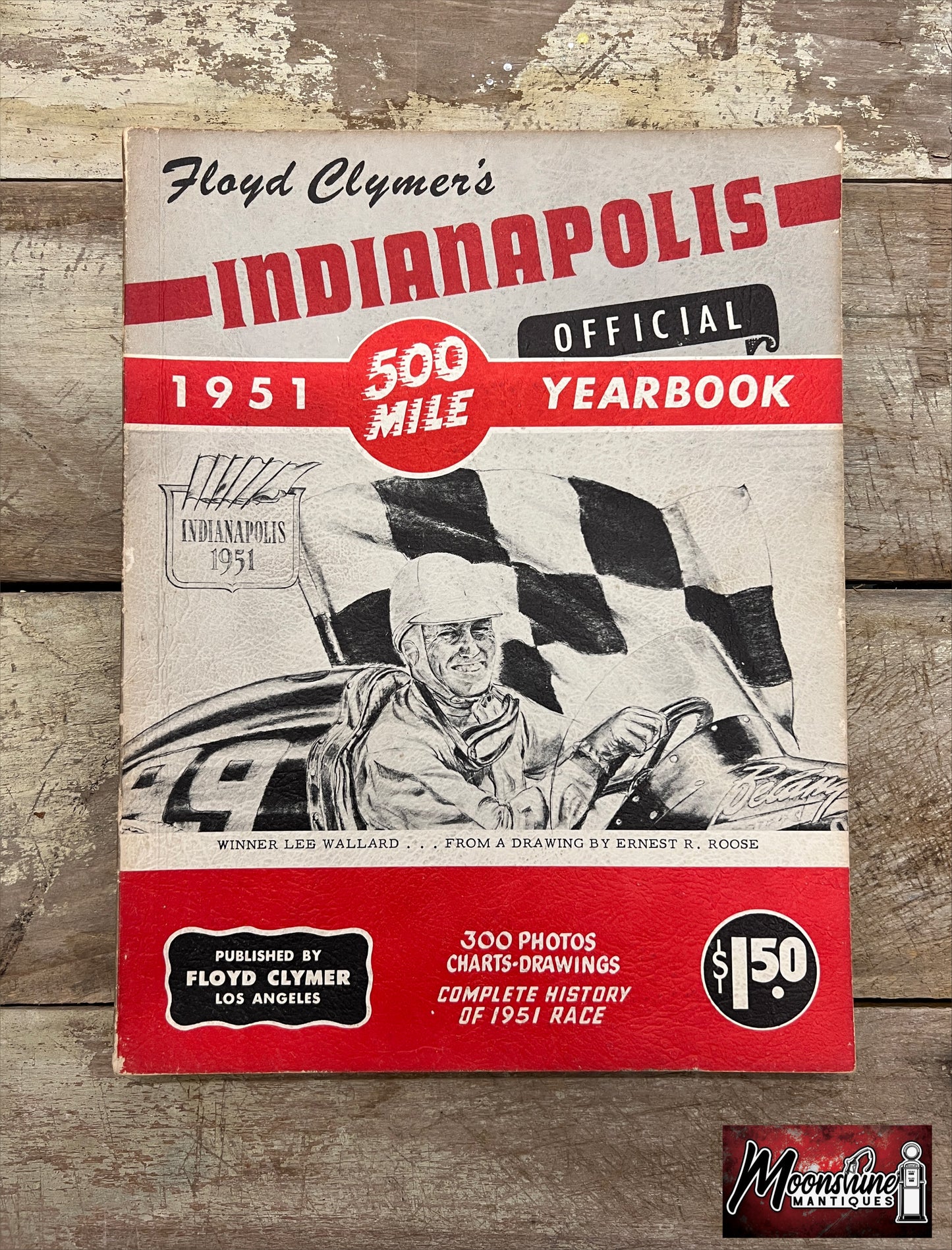 Floyd Clymer's 1951 Indianapolis 500 Race Yearbook - Free Shipping!