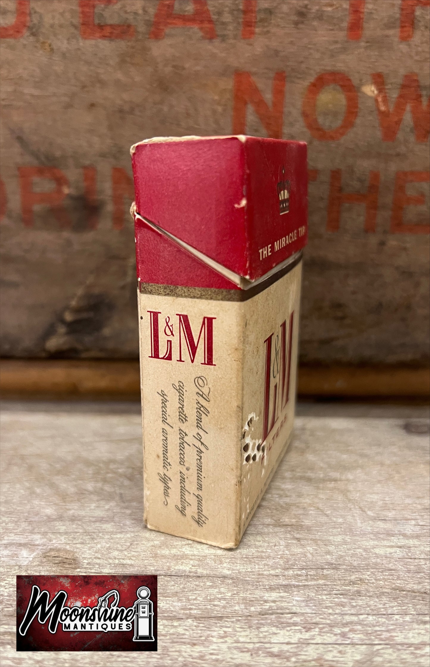 Vtg. L&M Cigarettes Box - Free Shipping!