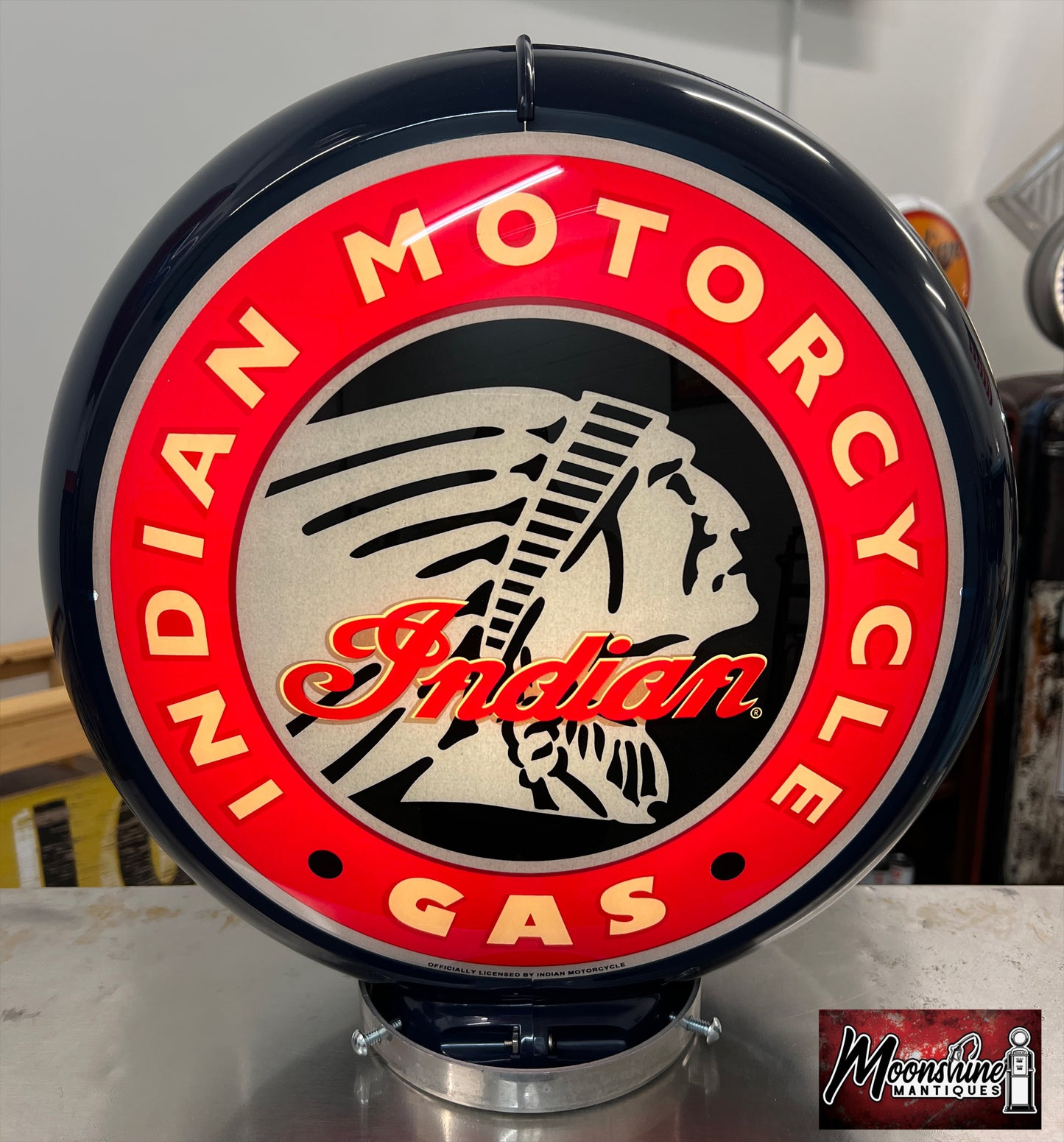 Rustoration 1960’s INDIAN MOTORCYCLES Gilbarco Gas Pump w/ Shelves  - Free Shipping!