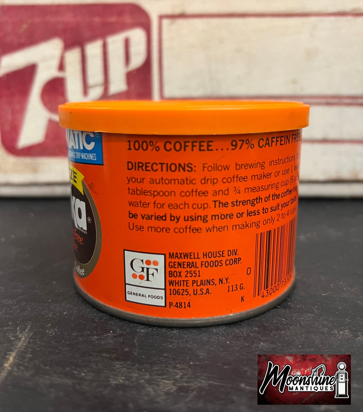 Vtg. SANKA COFFEE Trial Size Tin Can - Full / Unopened - Free Shipping!