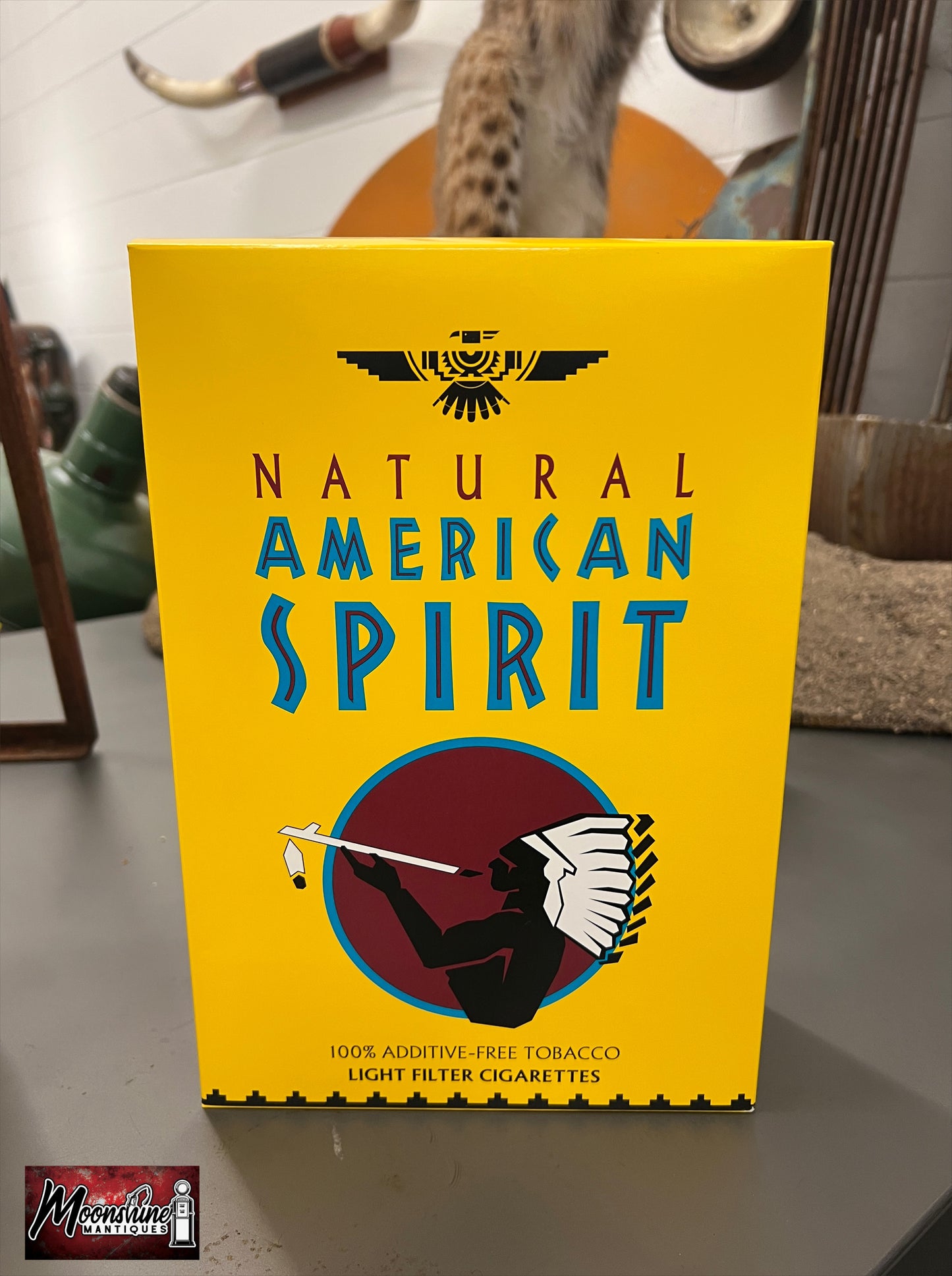 Natural American Spirit Tobacco Cardboard Cigarette Box Store Display / Sign - Free Shipping!