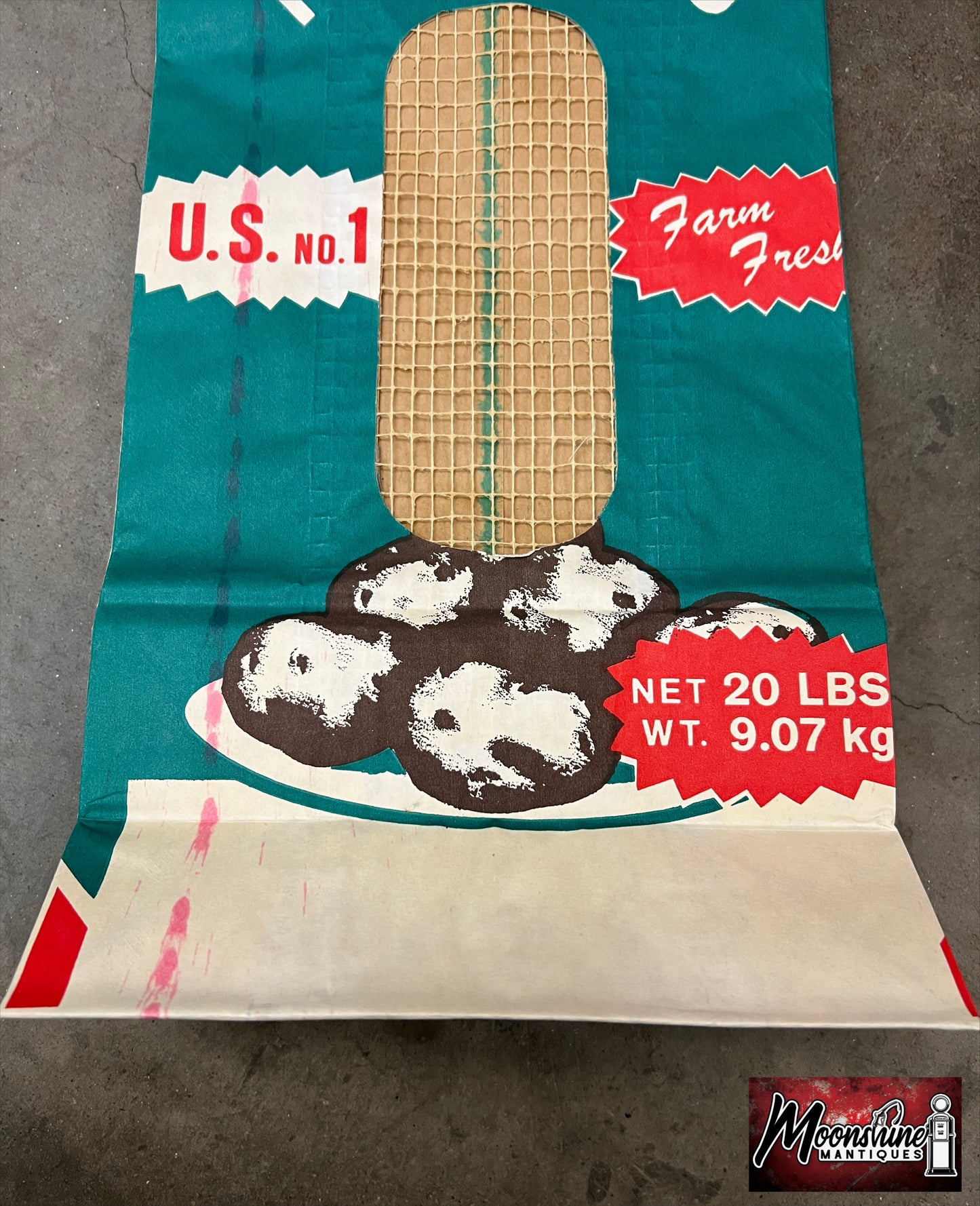 Vtg. Farm Fresh Potatoes Bag - Free Shipping!