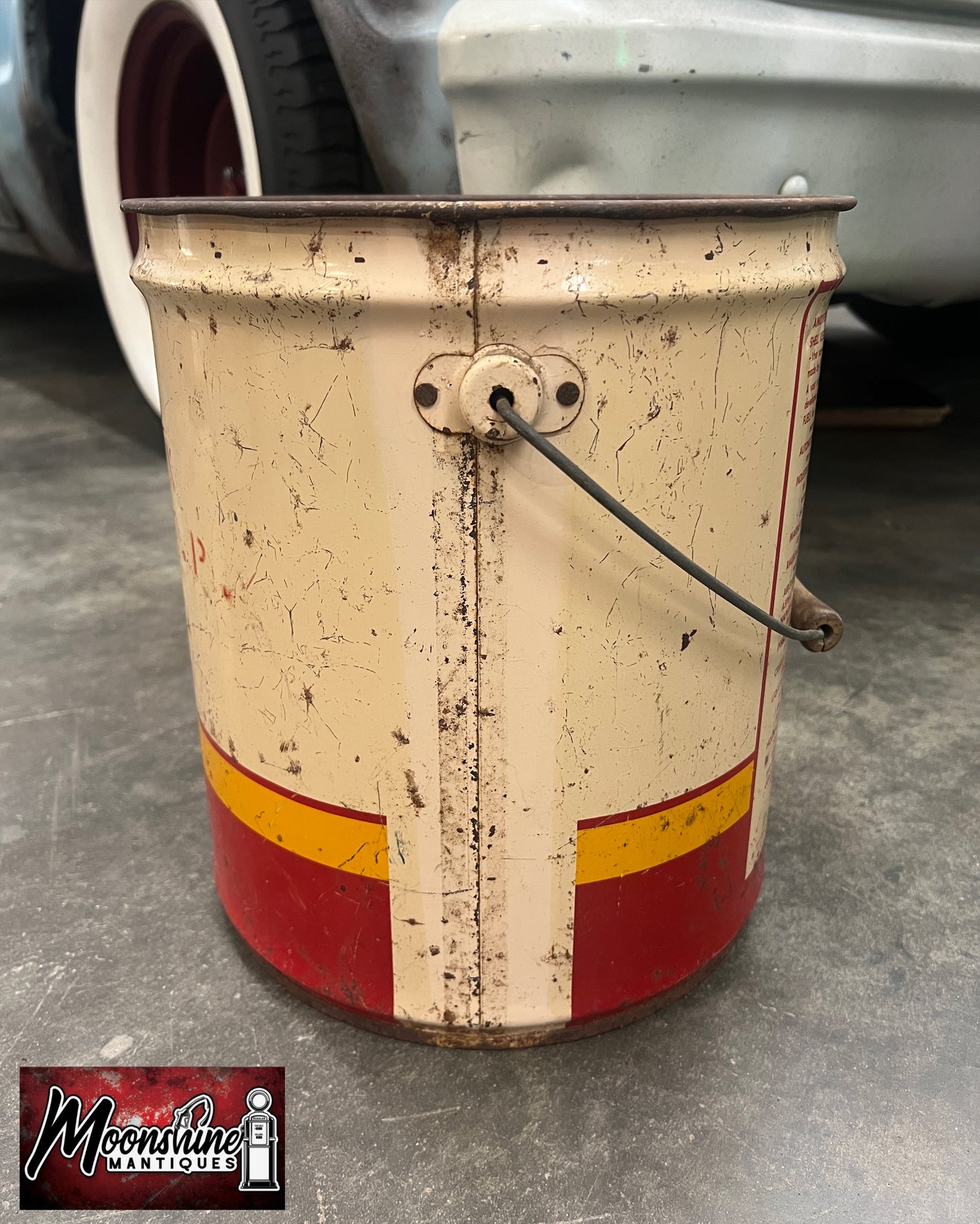 1950’s SHELL Gear Oil 5 Gallon Can - Gas & Oil - Free Shipping!