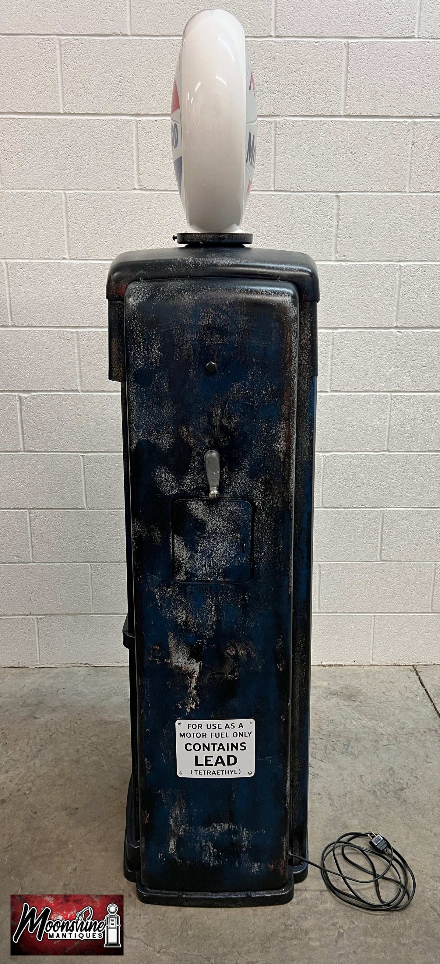 Rustoration 1950’s MOBIL MARINE Tokheim Gas Pump w/ Shelves - Mancave Decor - Shipping Available!